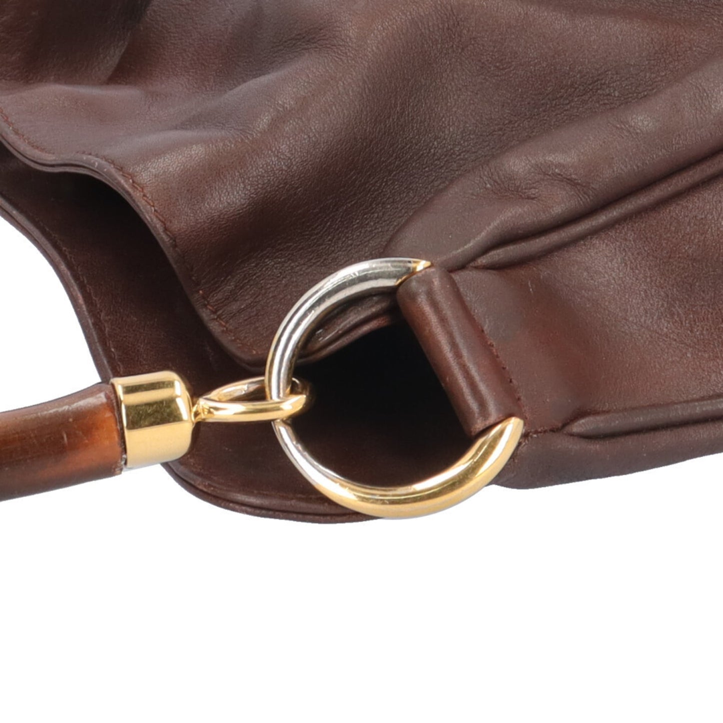 Gucci Brown Leather Shoulder Bag