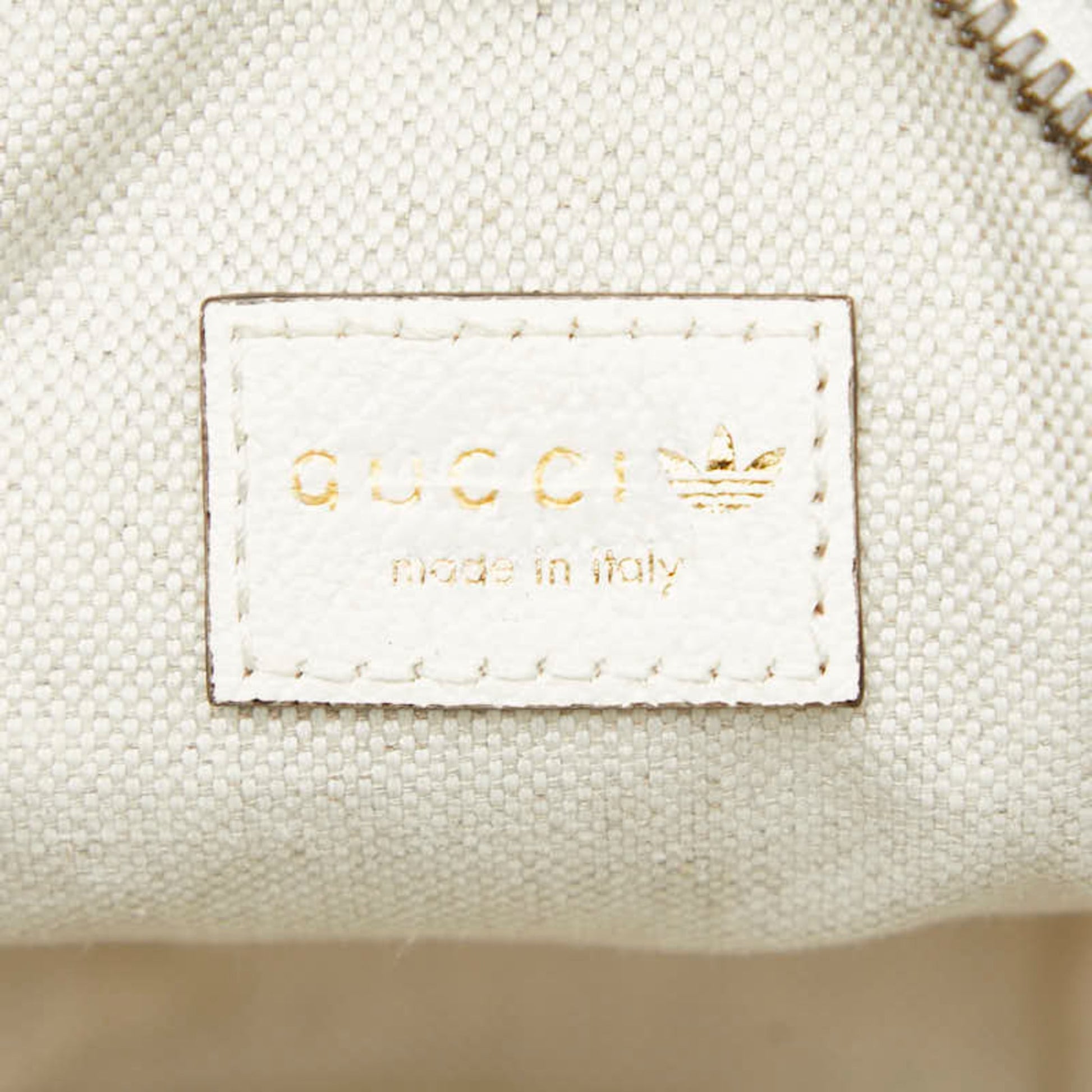 Gucci Black White Leather Shoulder Bag