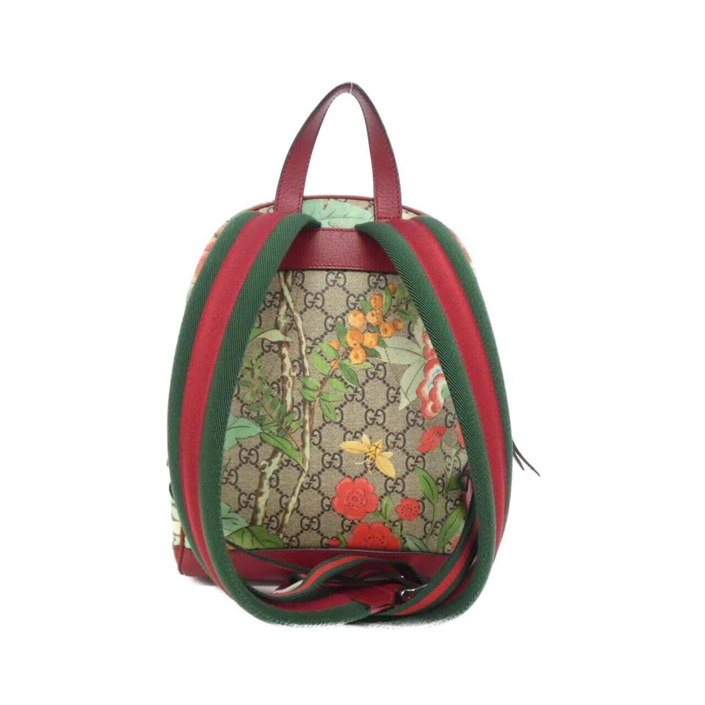 Gucci Beige Red Color Gg Supreme Backpack