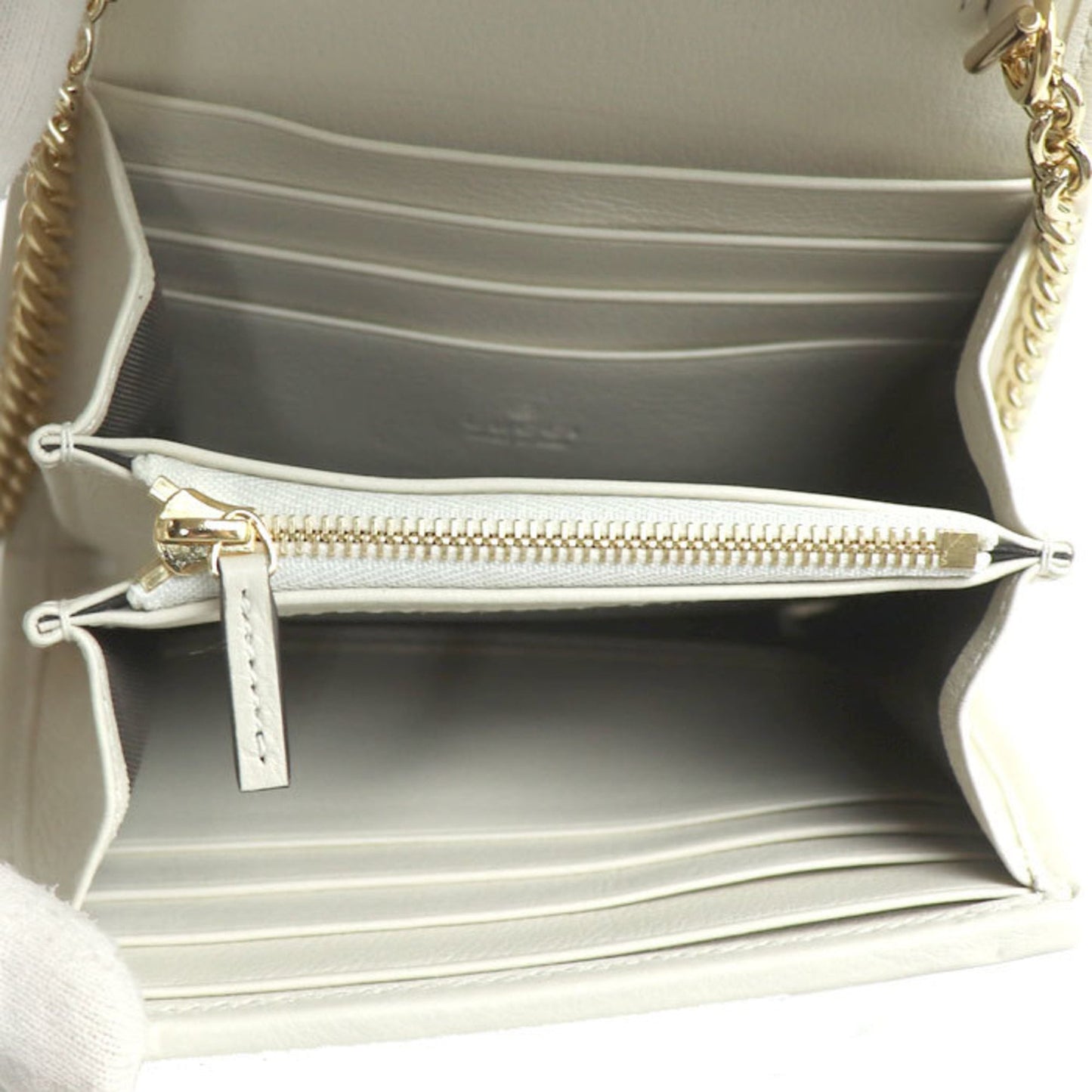 Gucci White Leather Shoulder Bag