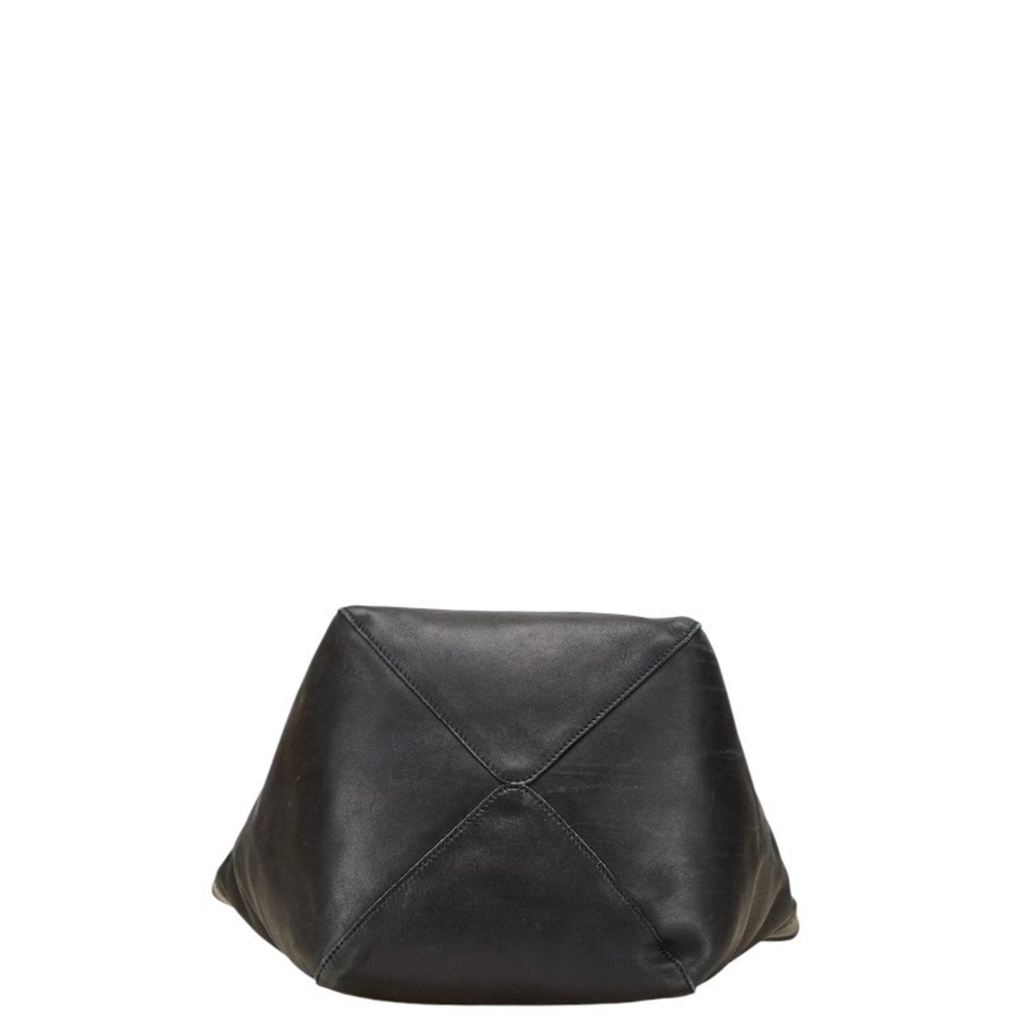 Gucci Black Leather Handbag Tote Bag