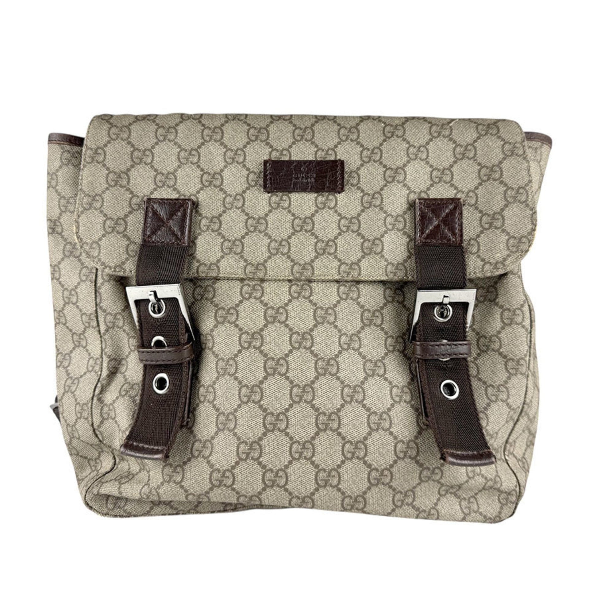Gucci Brown Gg Supreme Backpack
