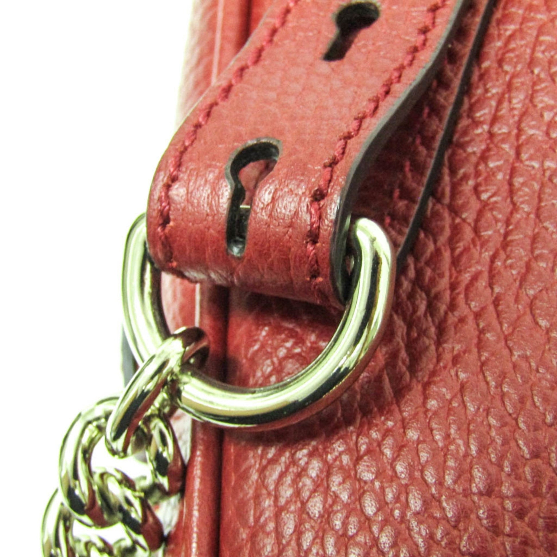 Gucci Soho Red Color Leather Backpack