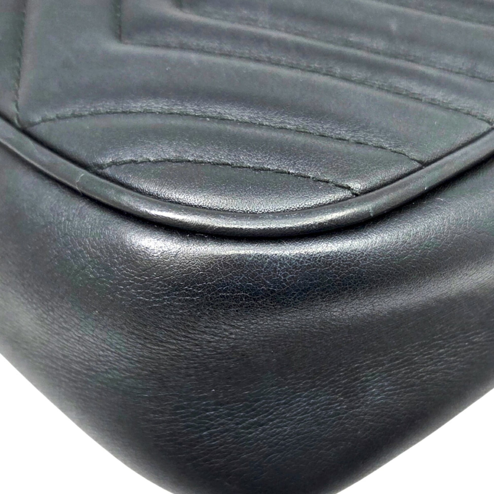 Gucci Black Leather Shoulder Bag