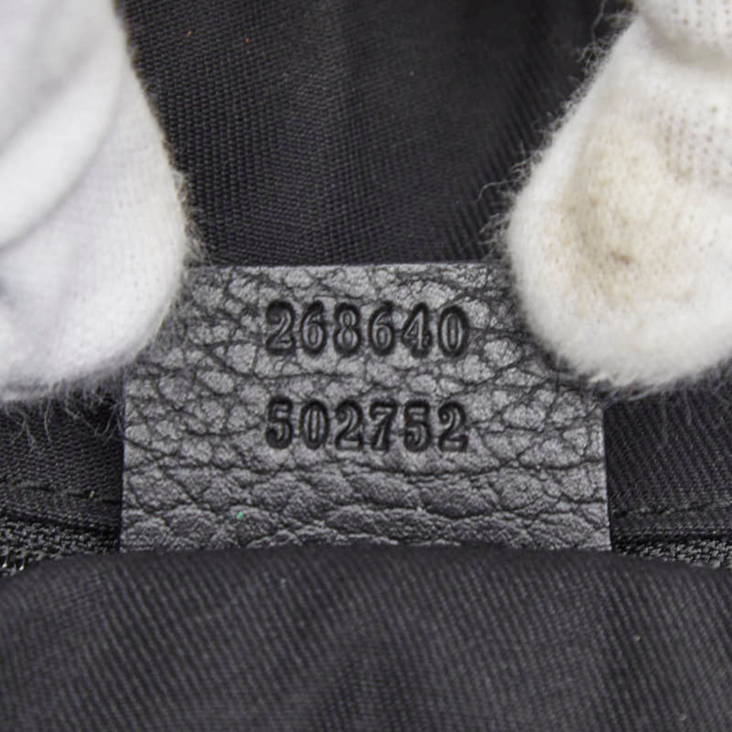 Gucci Black Canvas Leather Handbag Tote Bag