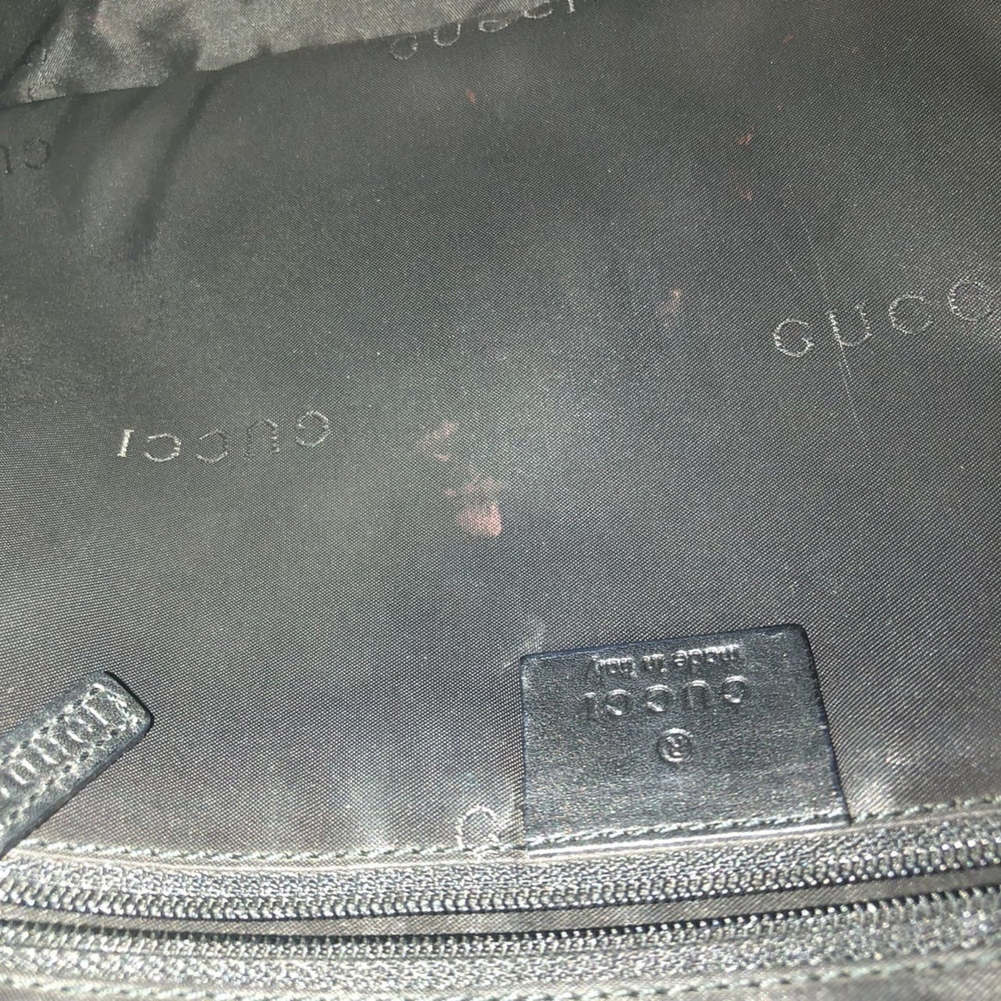 Gucci Black Bamboo Leather Handbag Shoulder Bag