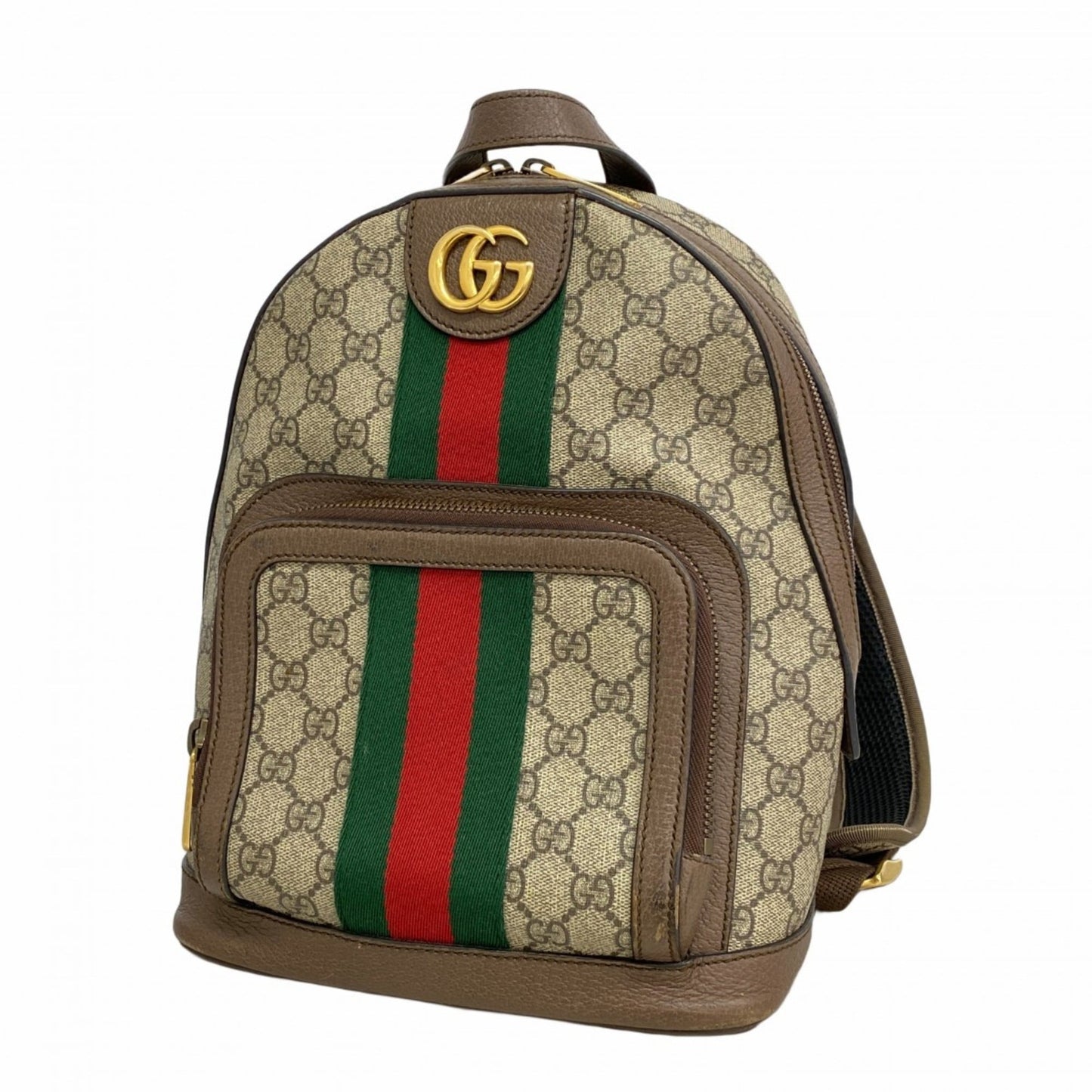 Gucci Brown Pvc Leather Backpack