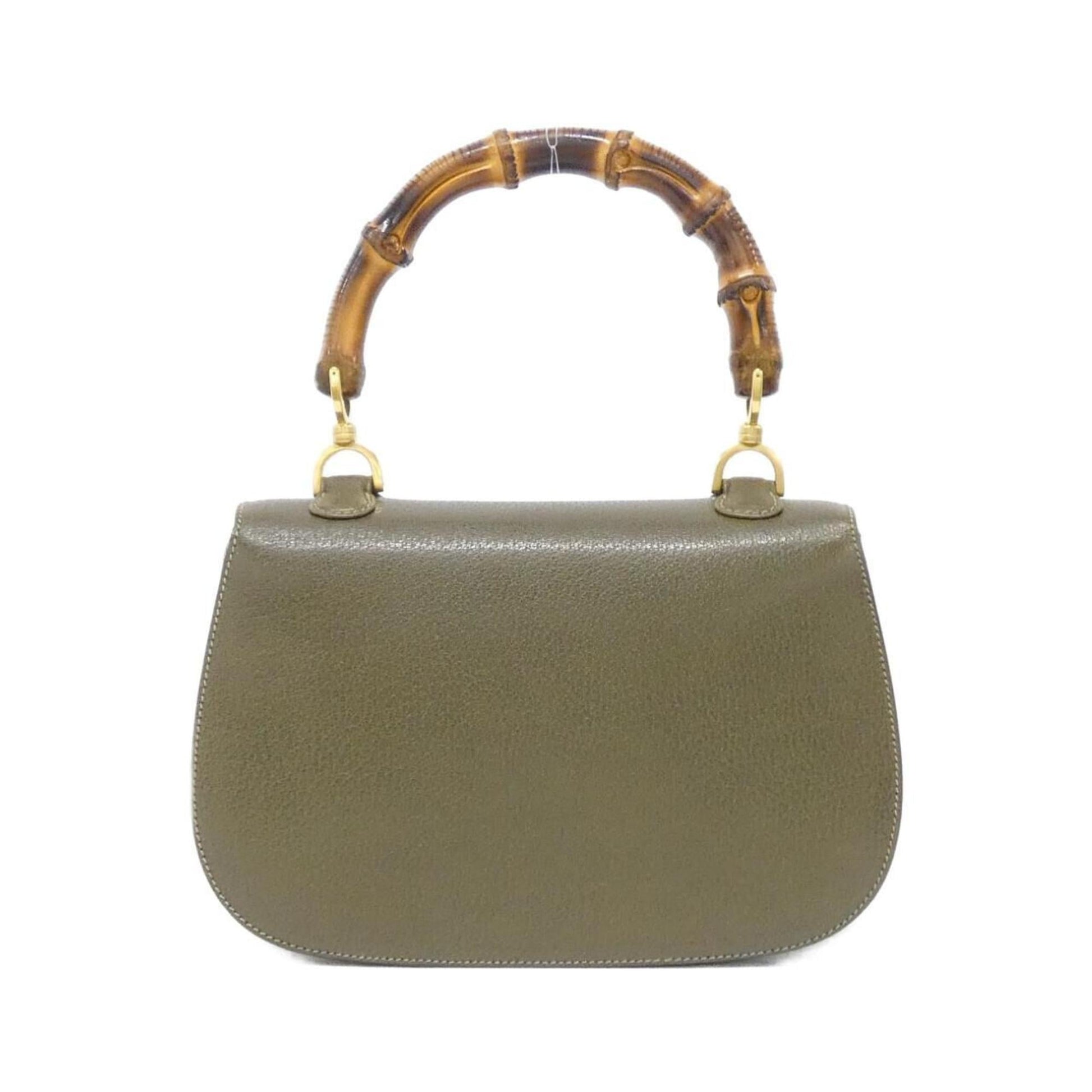 Gucci Khaki Leather Handbag
