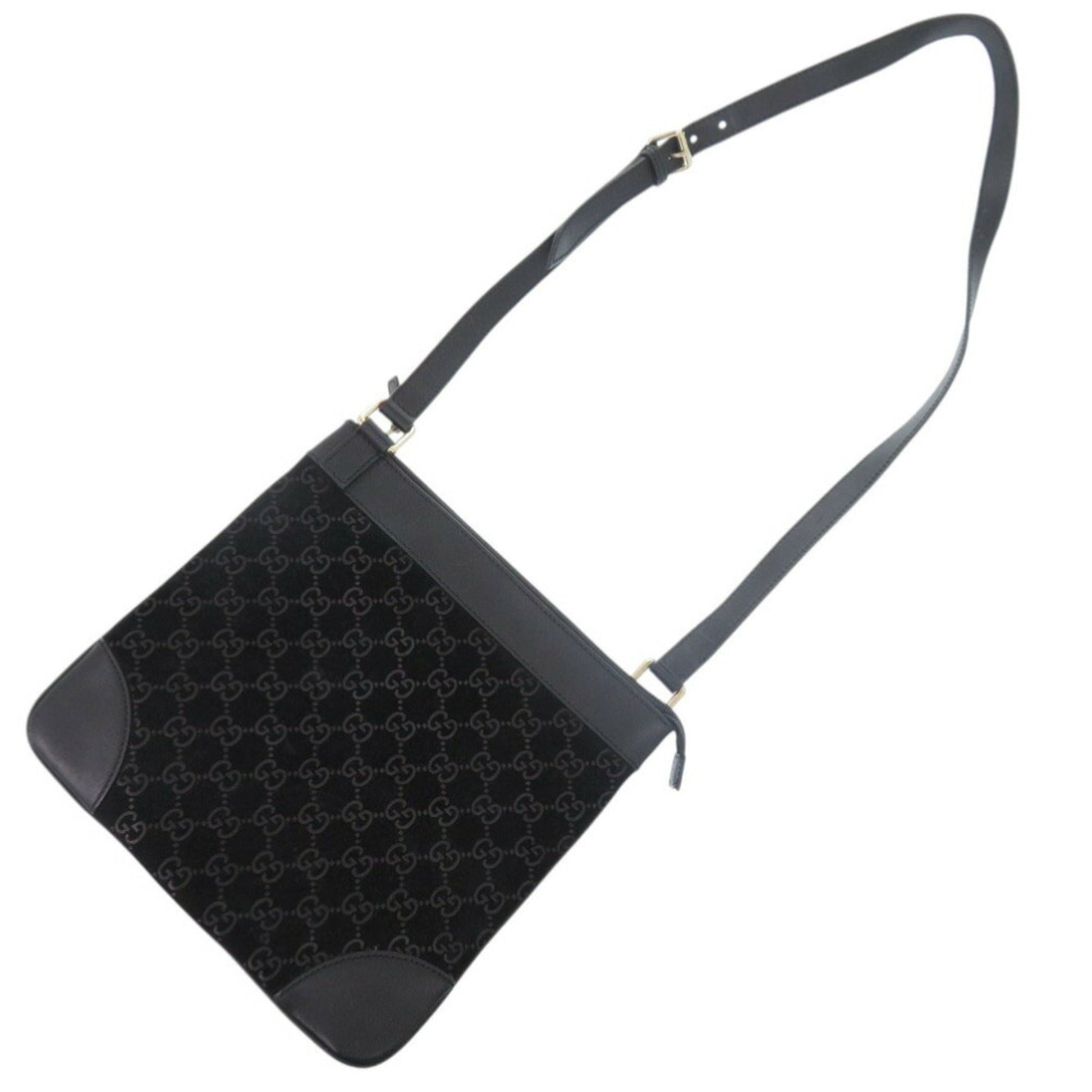 Gucci Black Suede Shoulder Bag