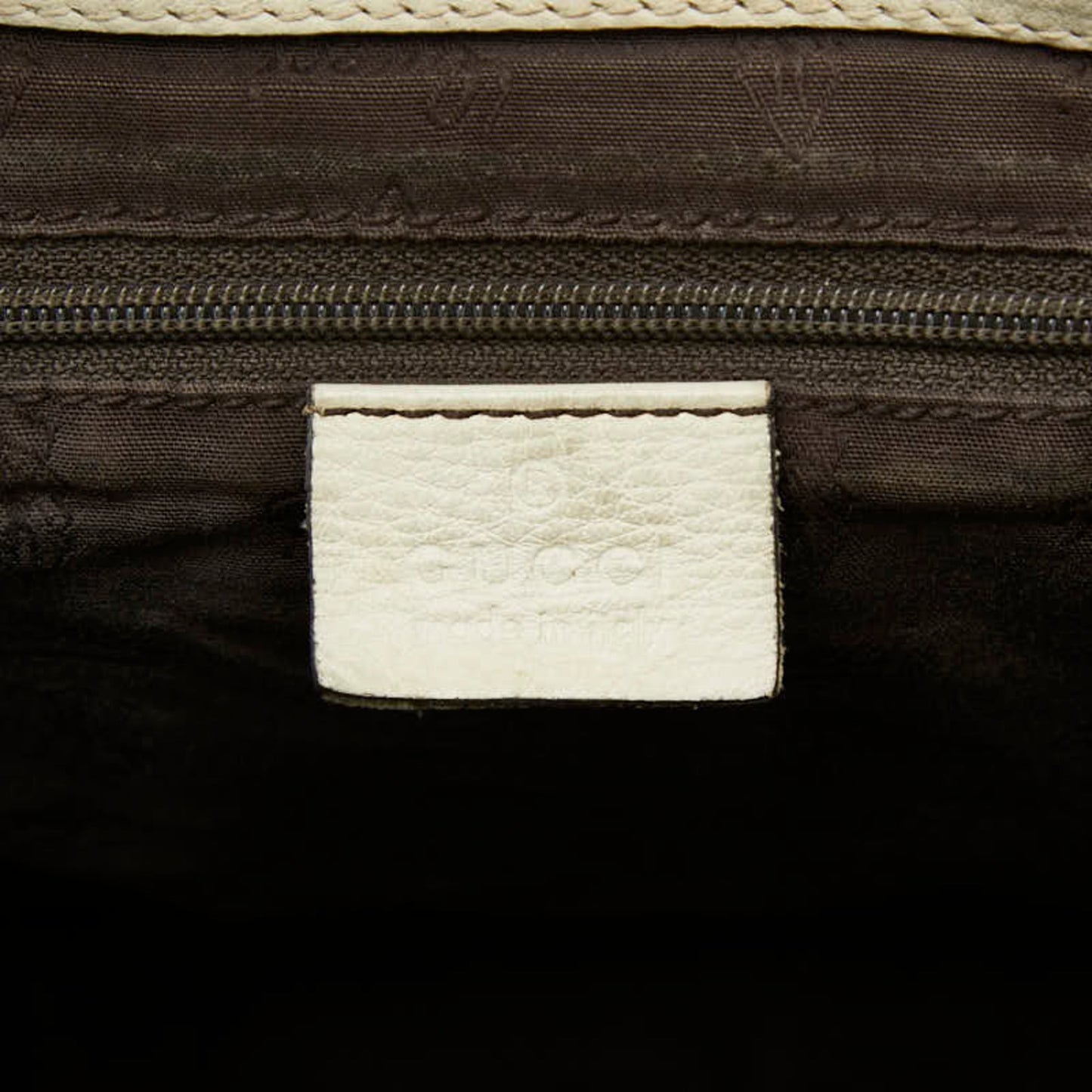 Gucci Ivory White Leather Handbag Tote Bag