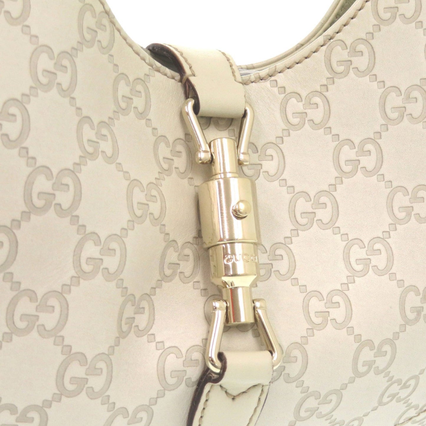 Gucci Ivory Leather Shoulder Bag