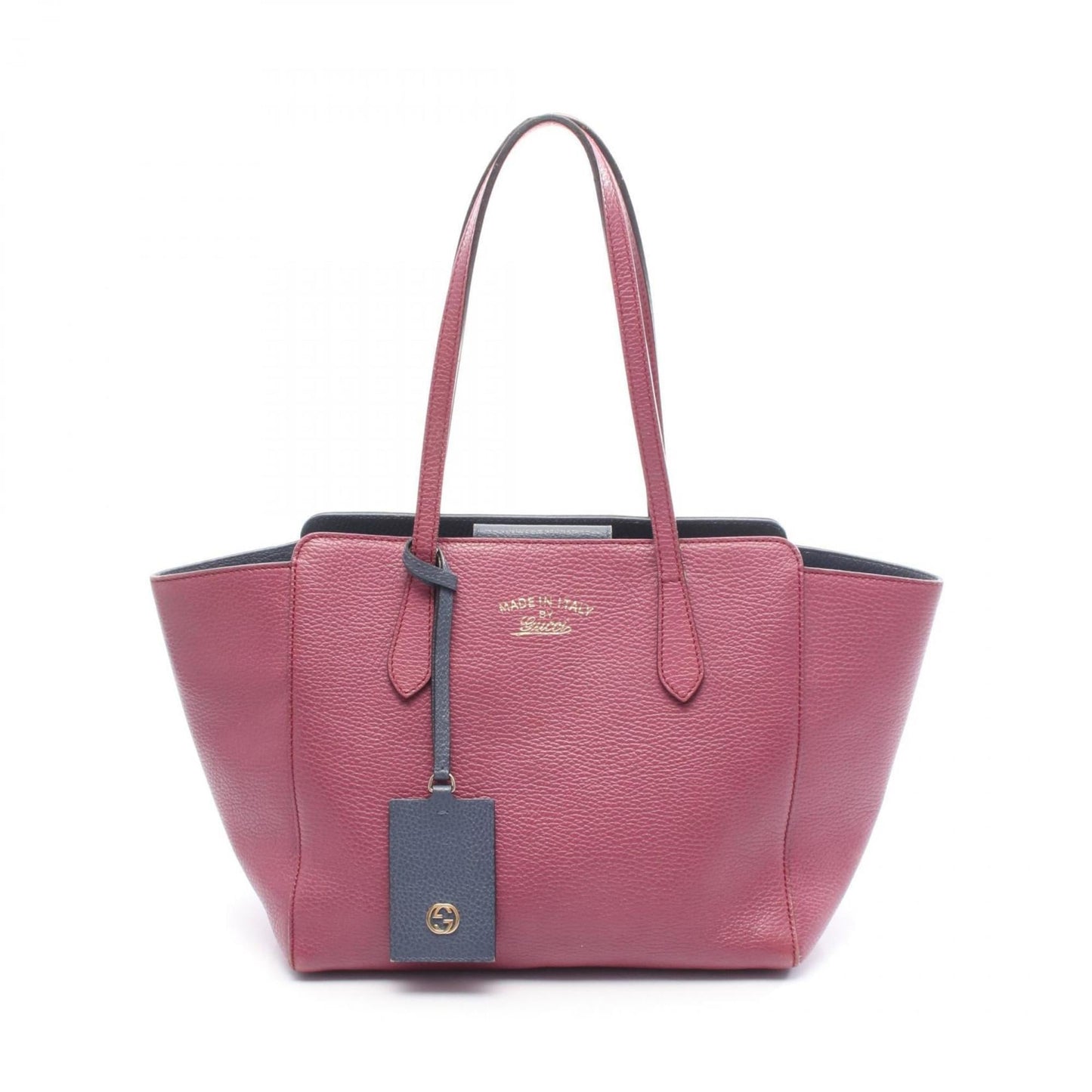 Gucci Blue Pink Leather Tote Bag