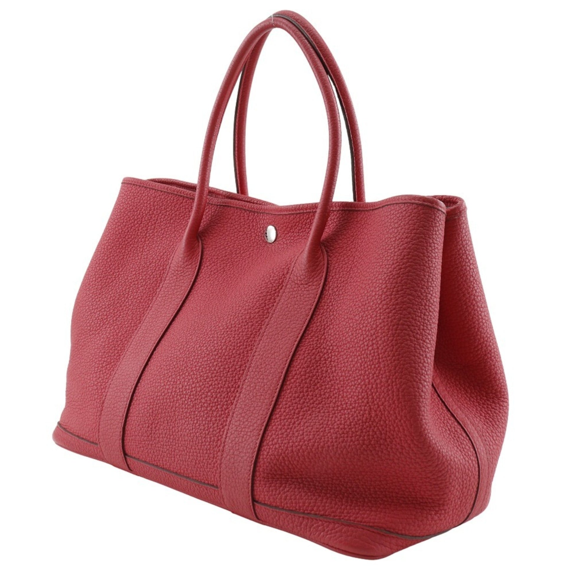 Hermes Garden Negonda Tote Bag Leather Pink