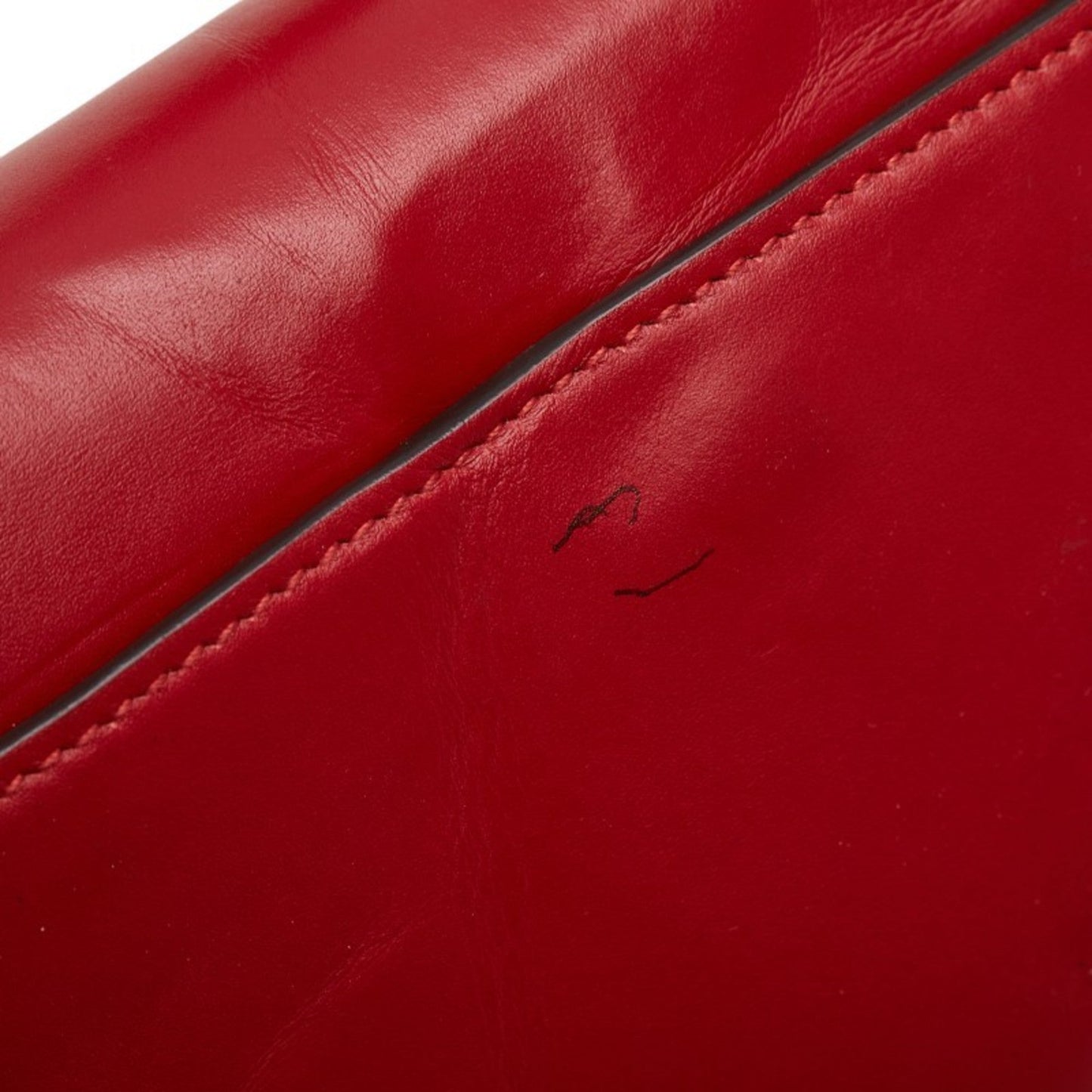 Gucci Red Color Leather Handbag Shoulder Bag
