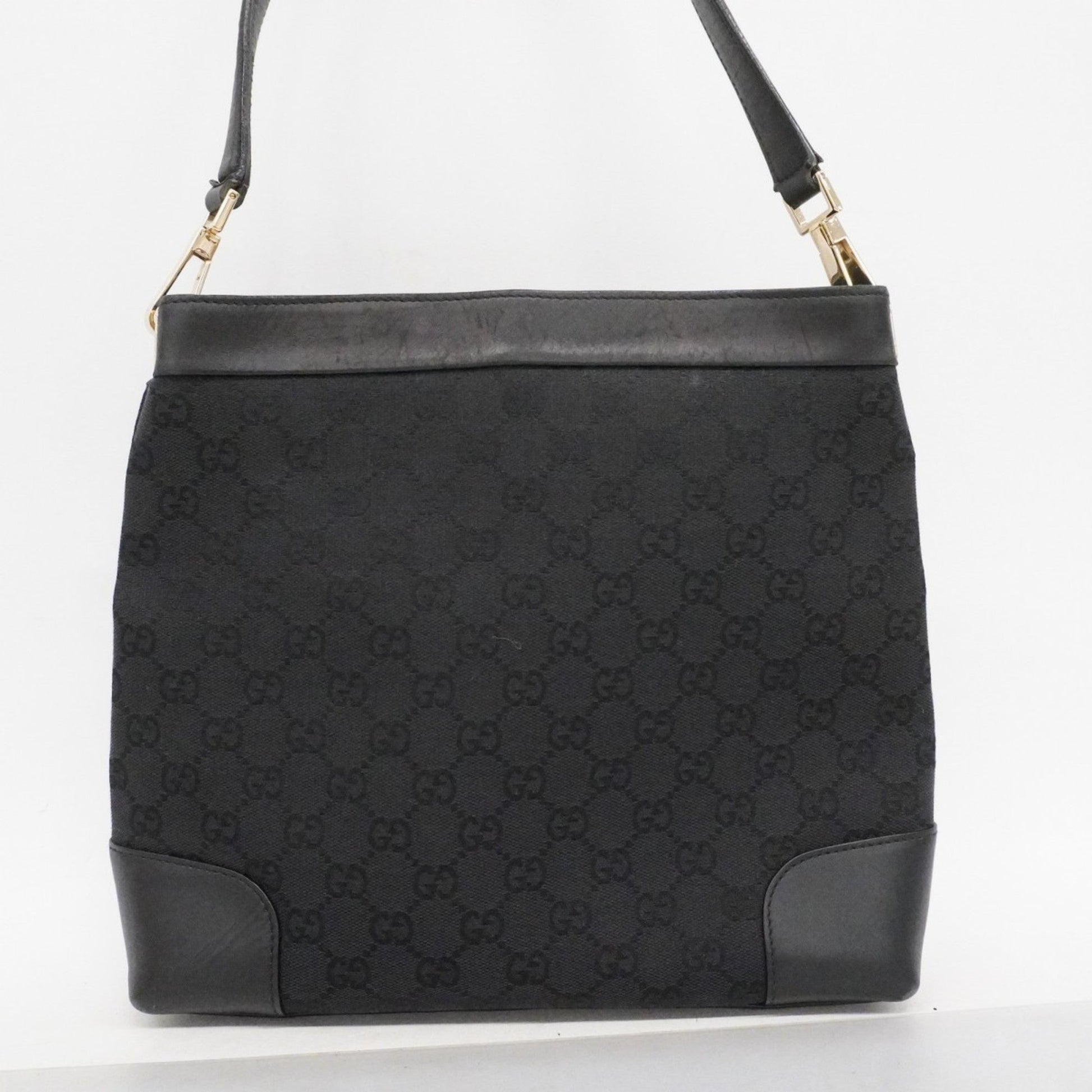 Gucci Black Canvas Shoulder Bag