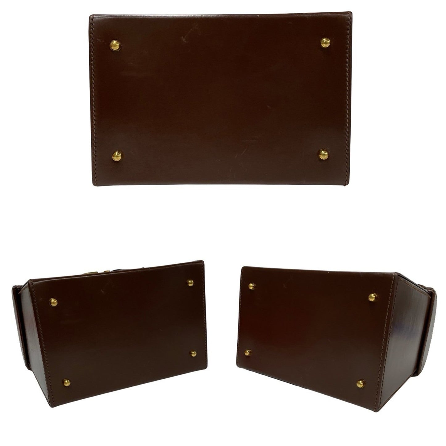 Gucci Brown Leather Handbag Tote Bag