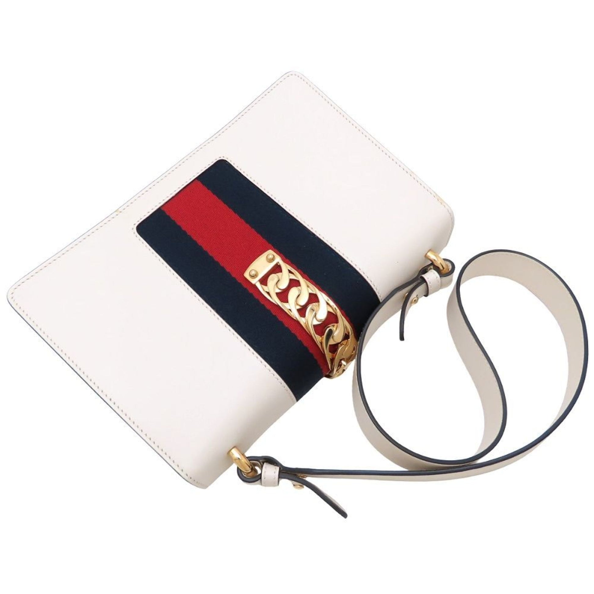 Gucci Ivory Leather Shoulder Bag
