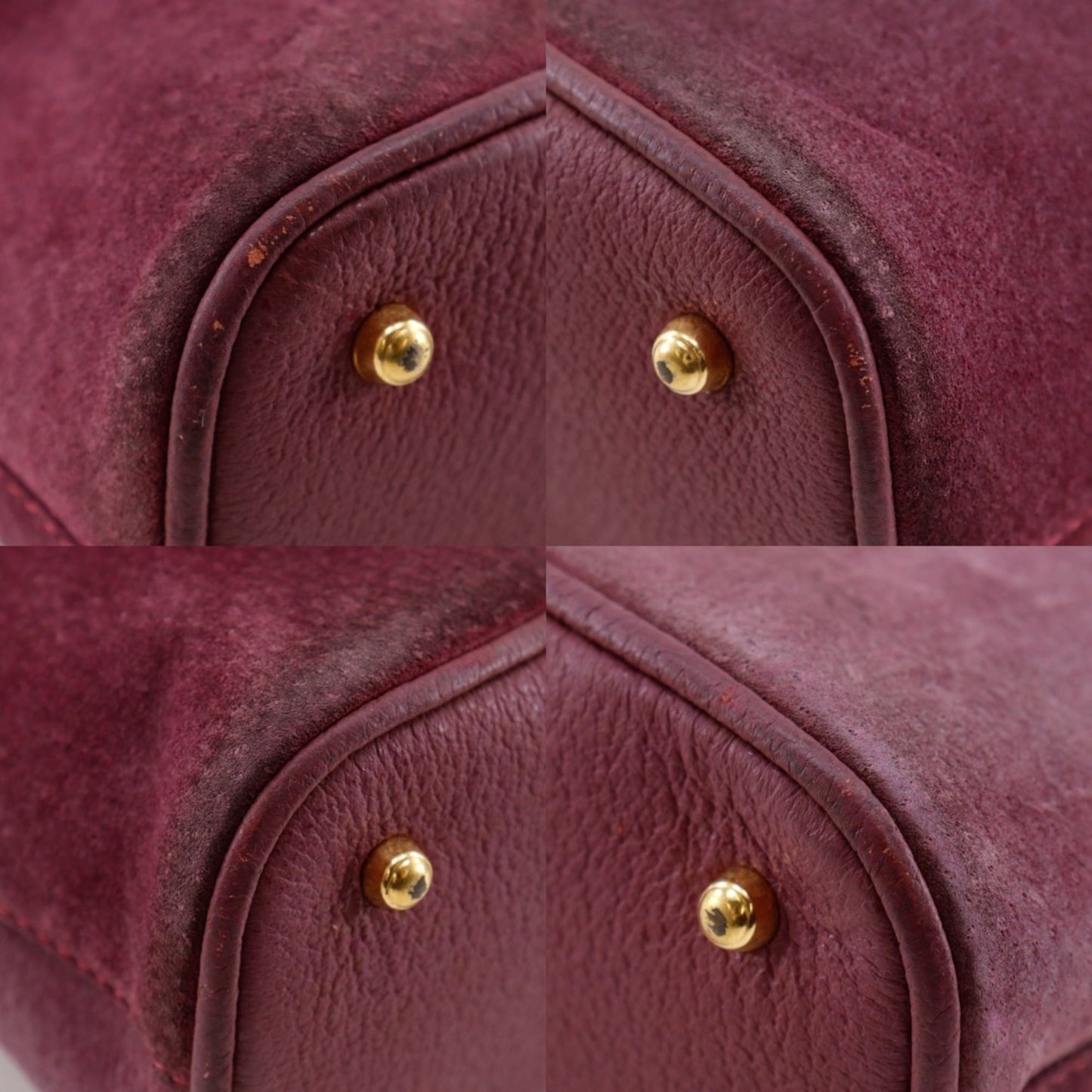 Gucci Purple Suede Handbag