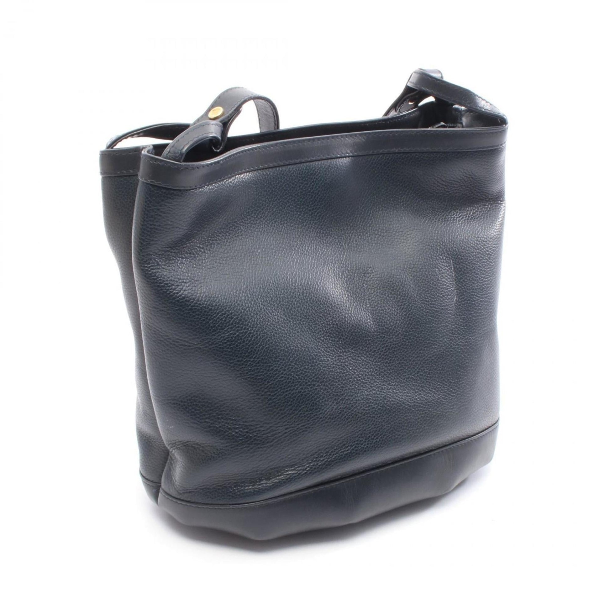Gucci Navy Leather Shoulder Bag