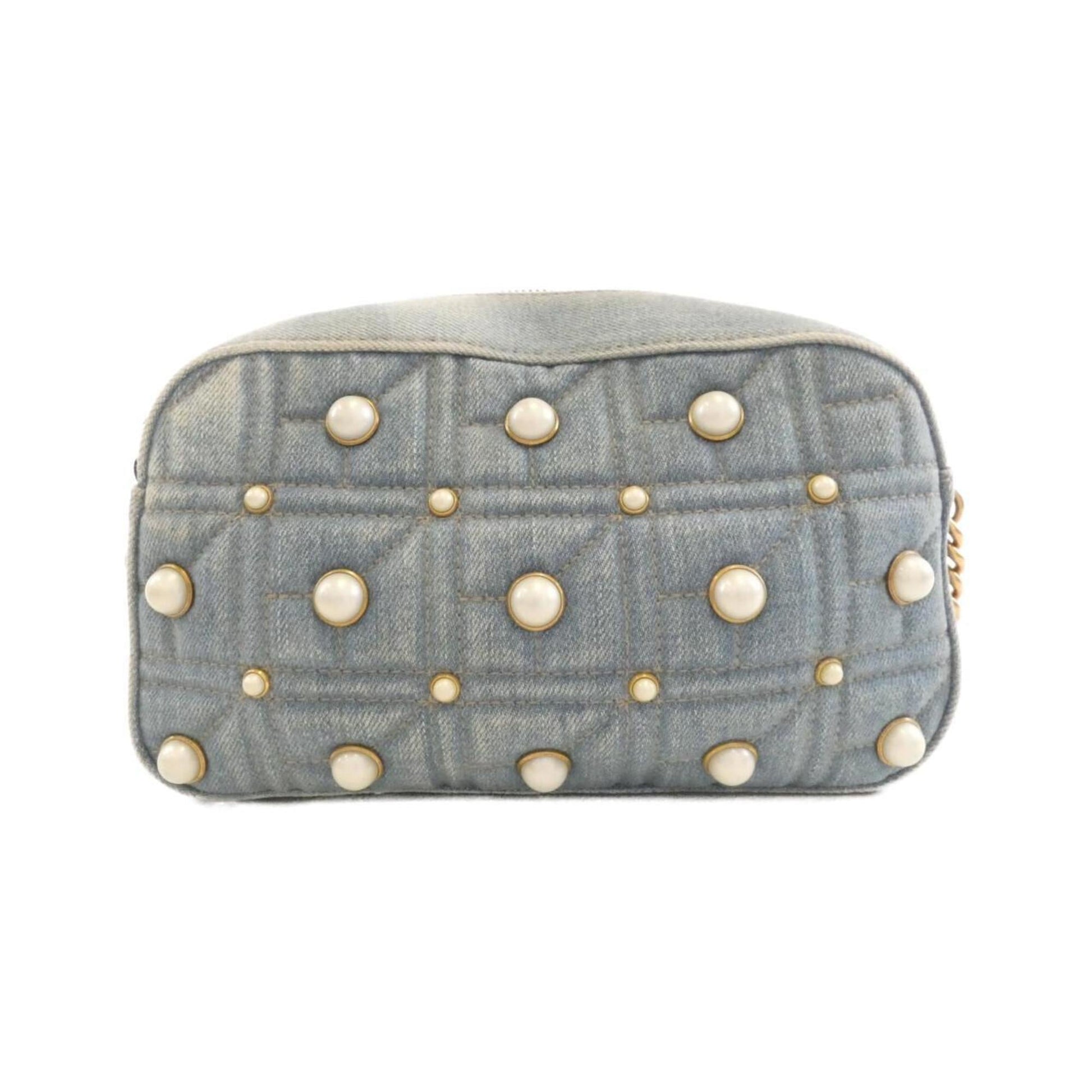 Gucci Blue Denim Shoulder Bag