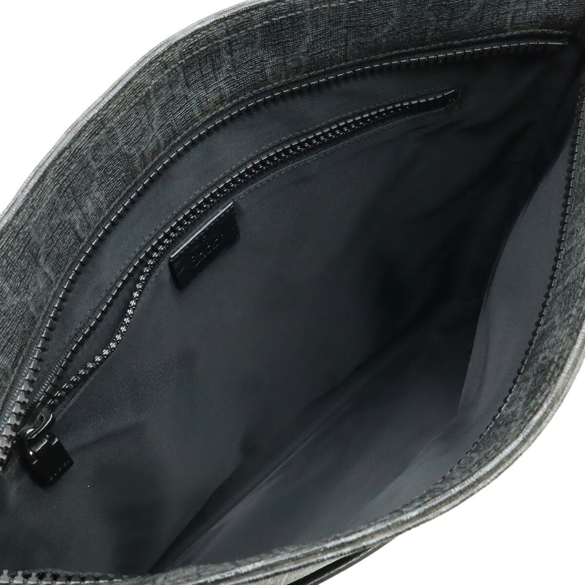 Gucci Gg Plus Black Gray Gg Supreme Leather Shoulder Bag