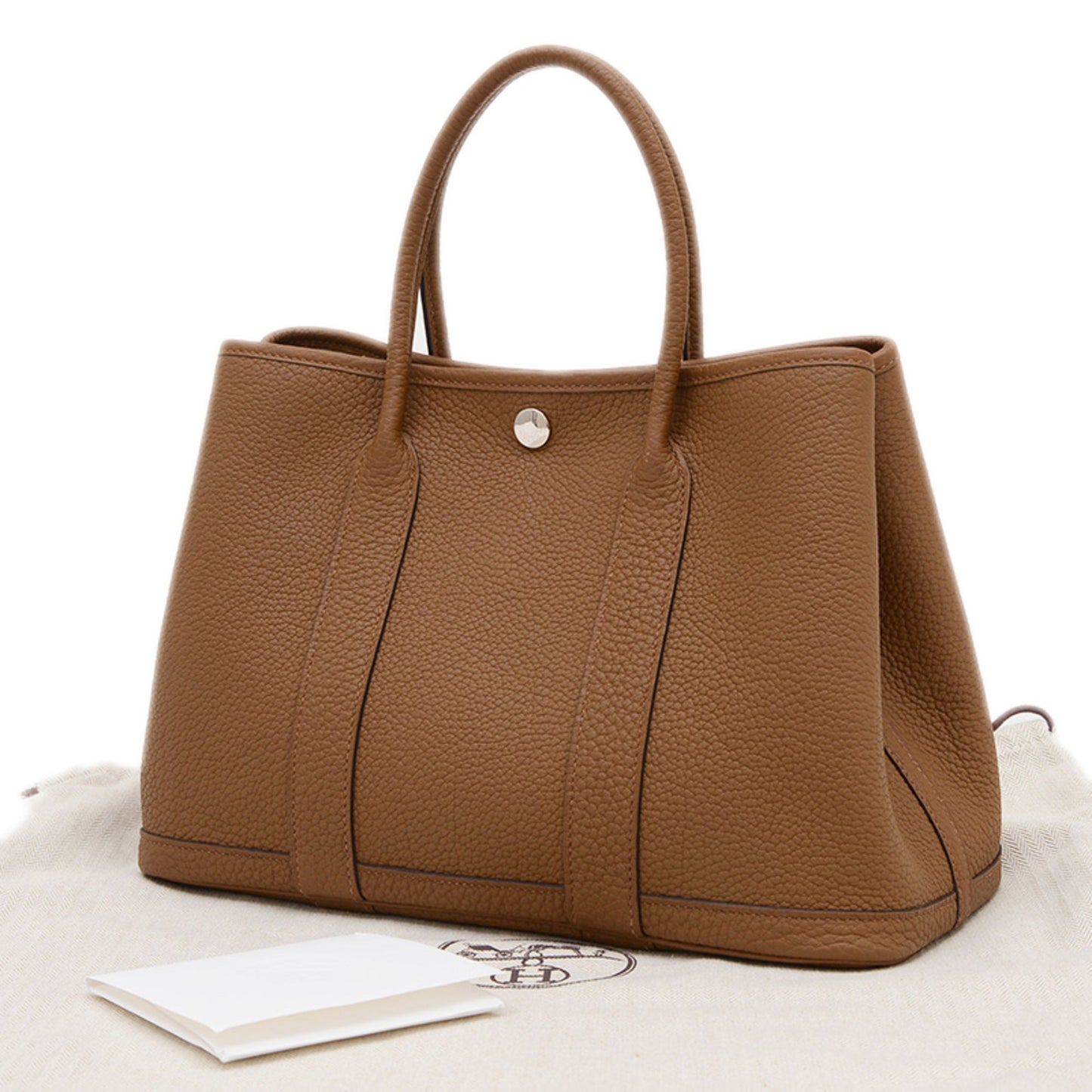 Hermes Garden Alezan Negonda Tote Bag Leather