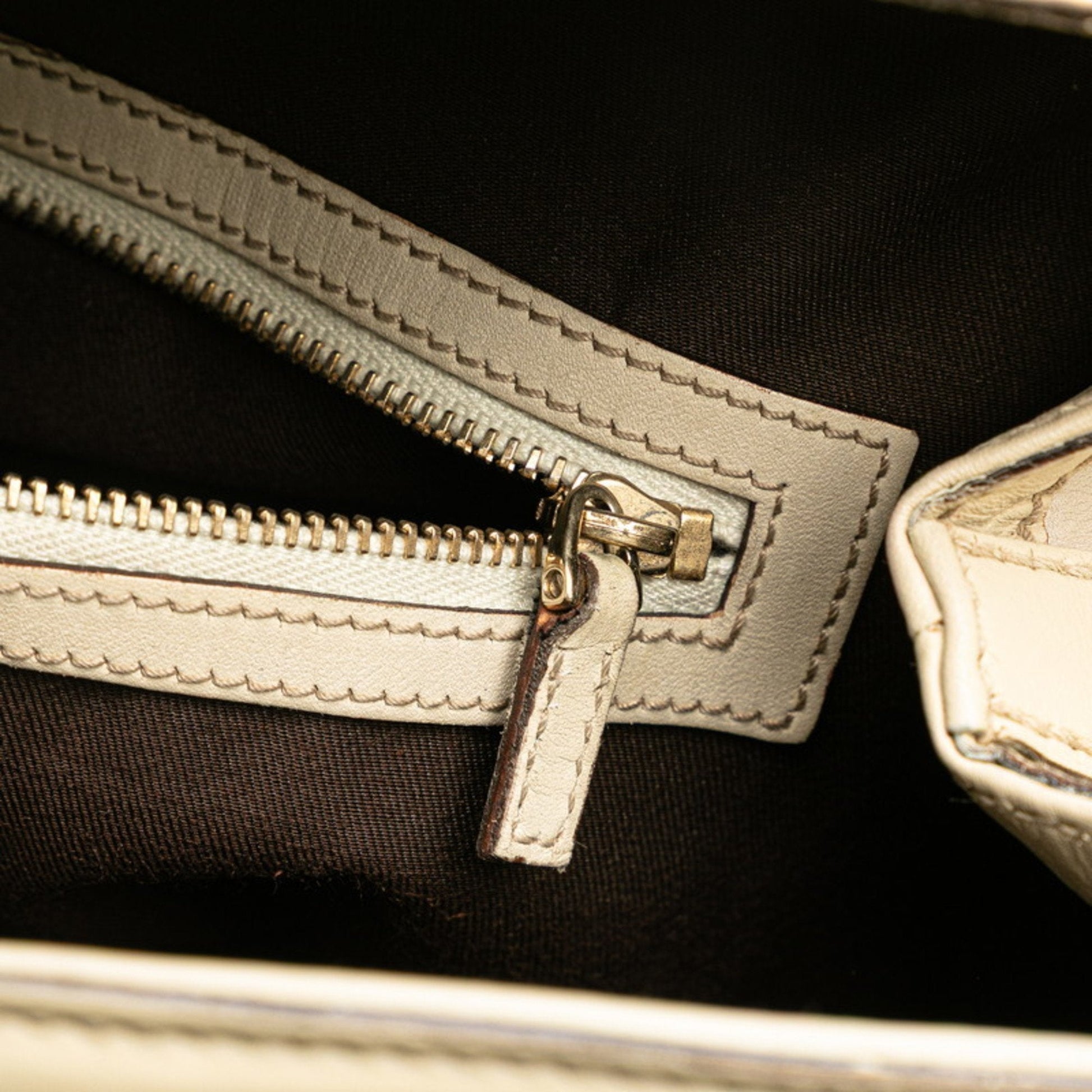Gucci Guccissima Beige Leather Handbag