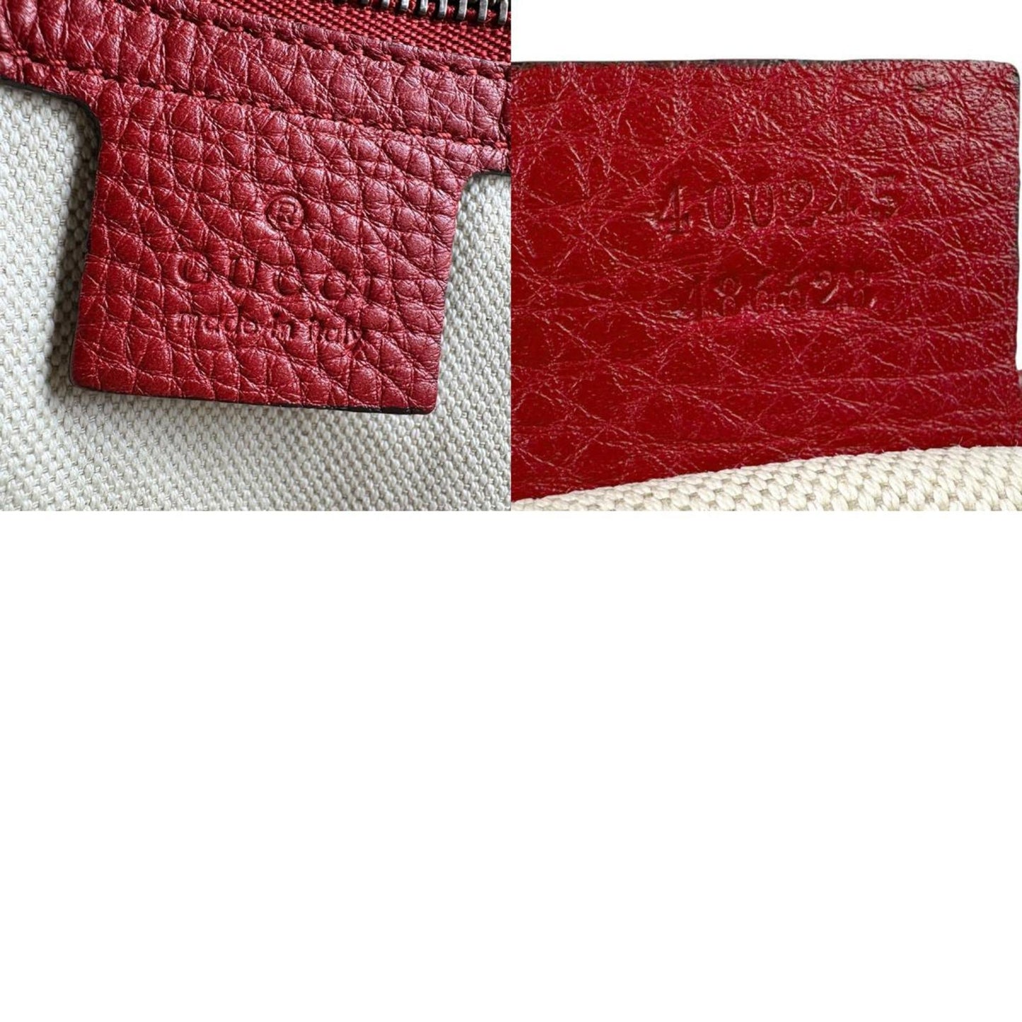 Gucci Red Color Leather Shoulder Bag