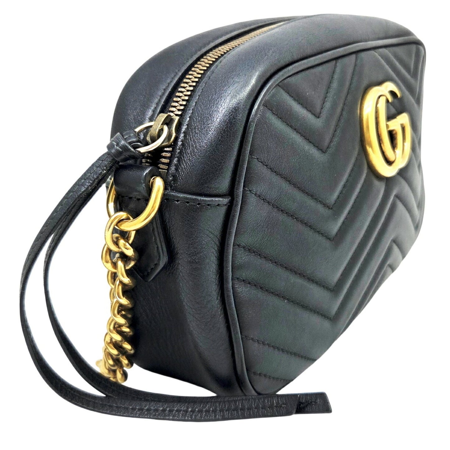 Gucci Black Leather Shoulder Bag