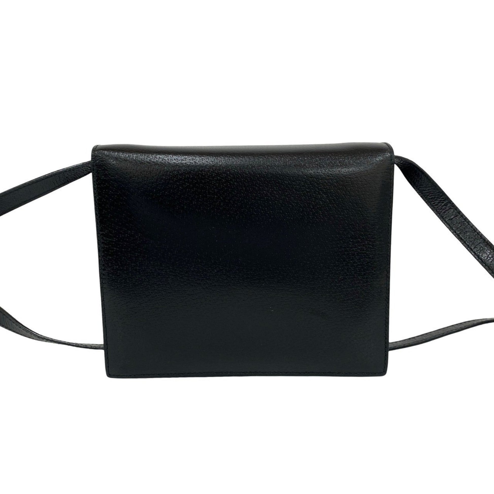 Gucci Black Leather Shoulder Bag