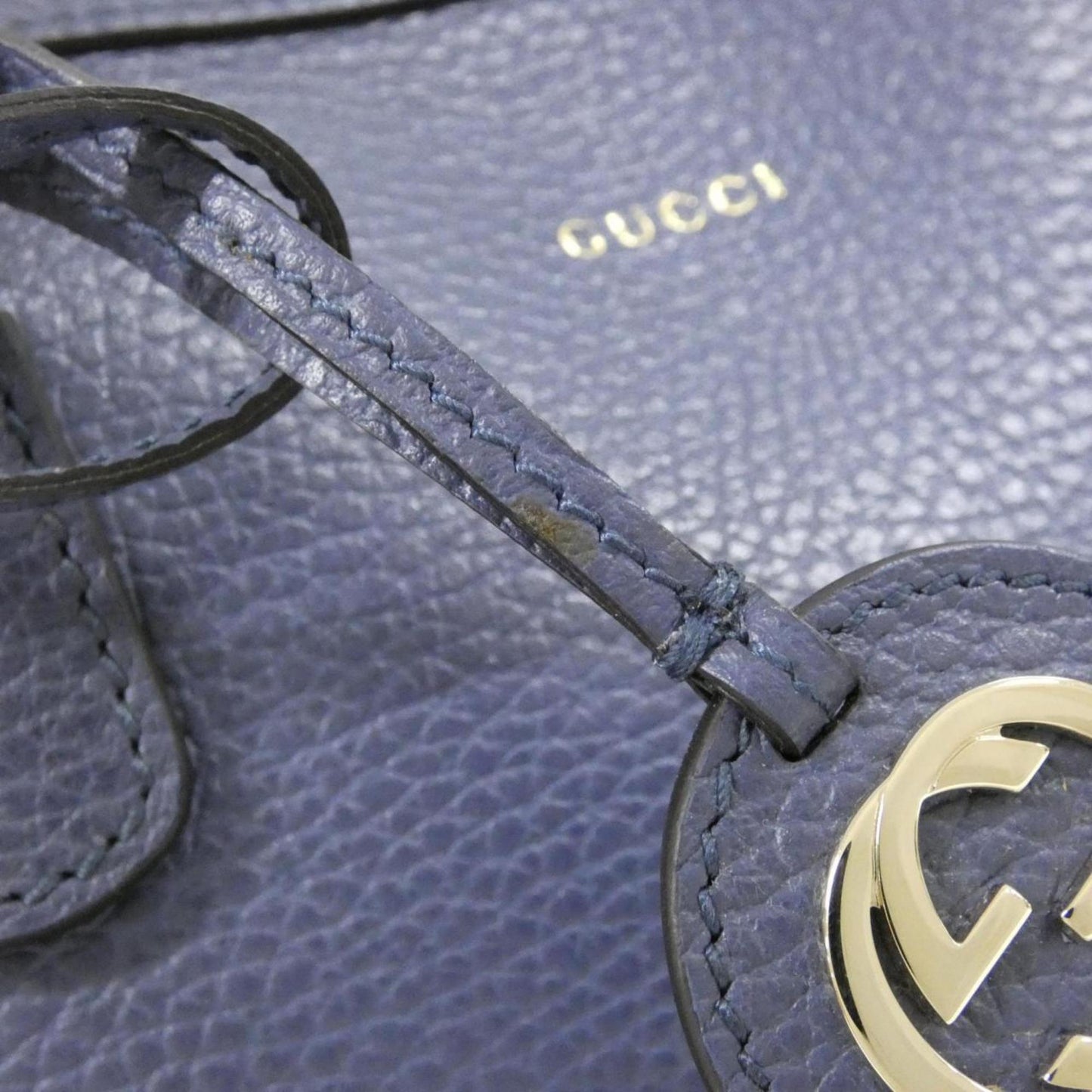 Gucci Blue Leather Handbag