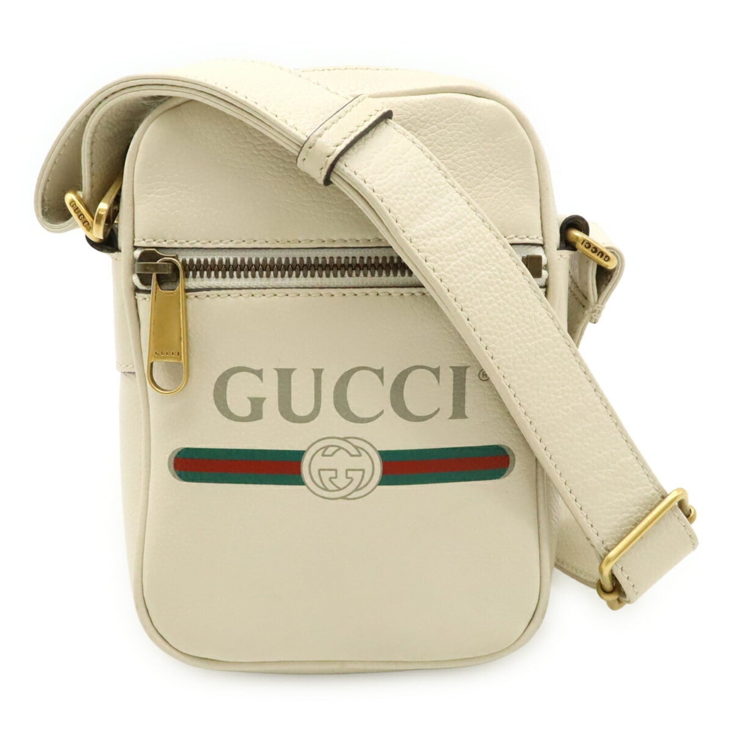 Gucci Ivory Leather Pochette Shoulder Bag