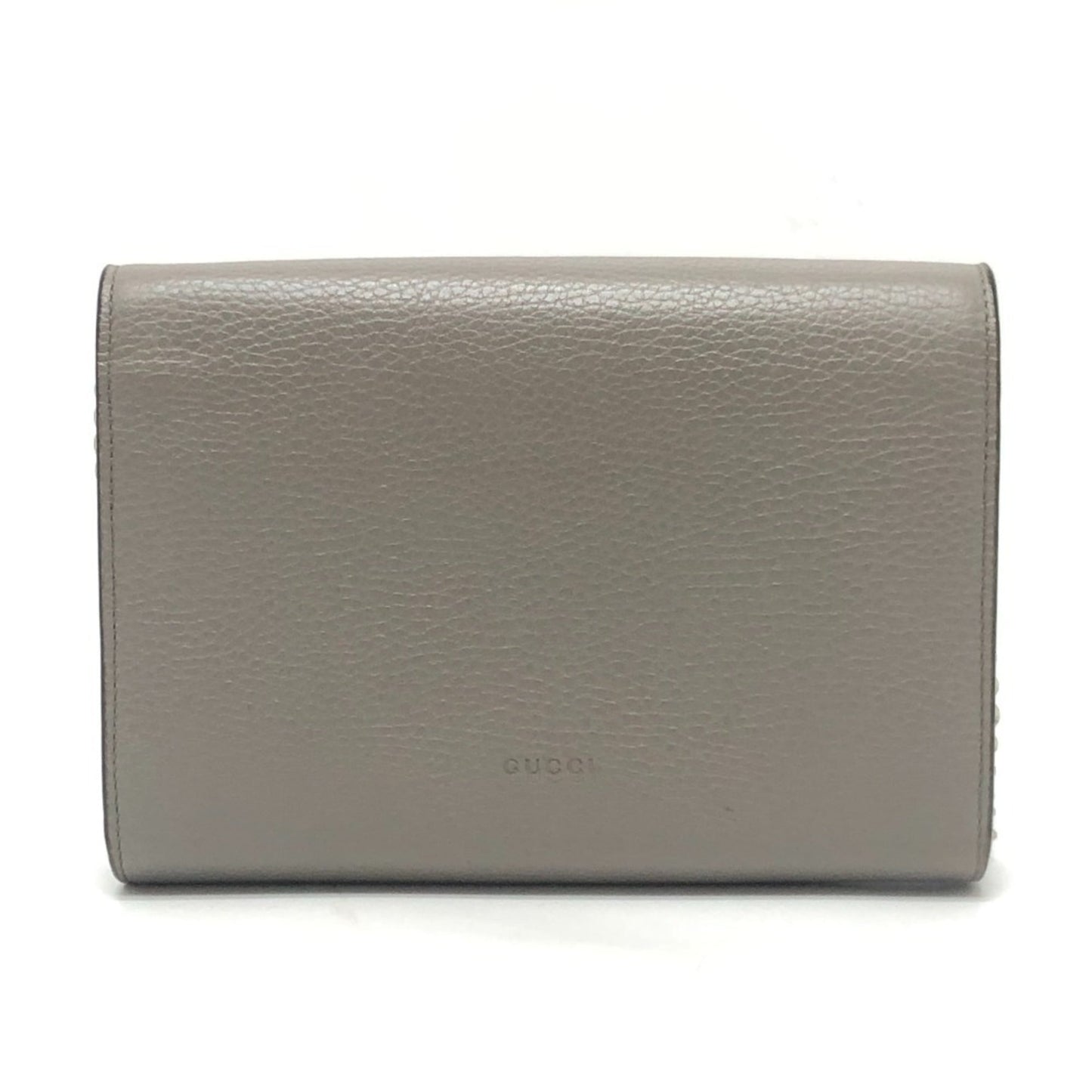 Gucci Gray Leather Shoulder Bag