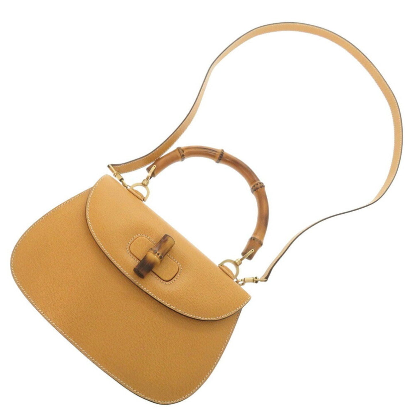 Gucci Yellow Leather Handbag