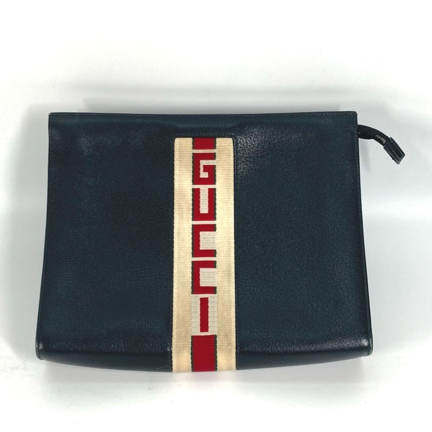 Gucci Black Leather Clutch Bag Pouch