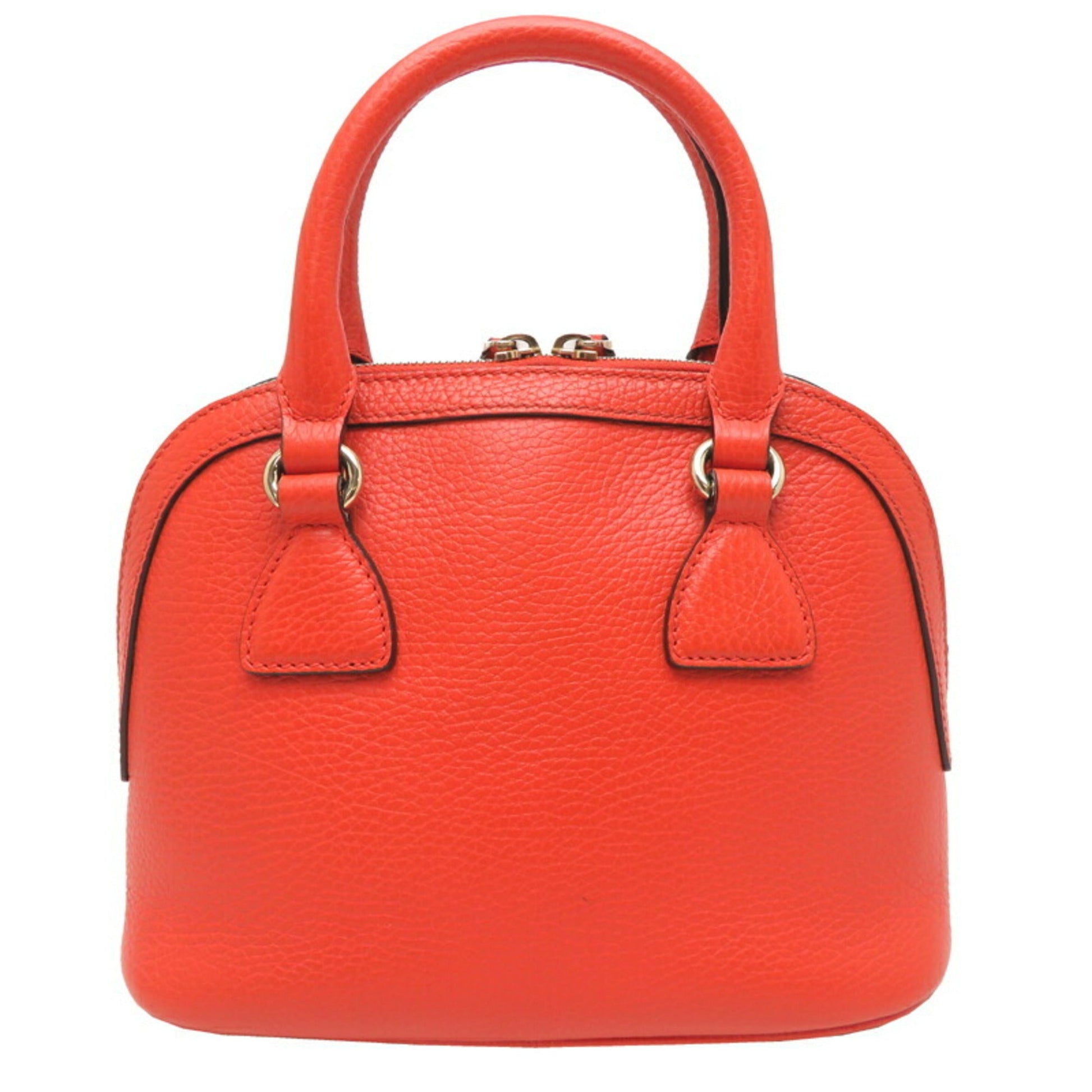 Gucci Orange Leather Handbag