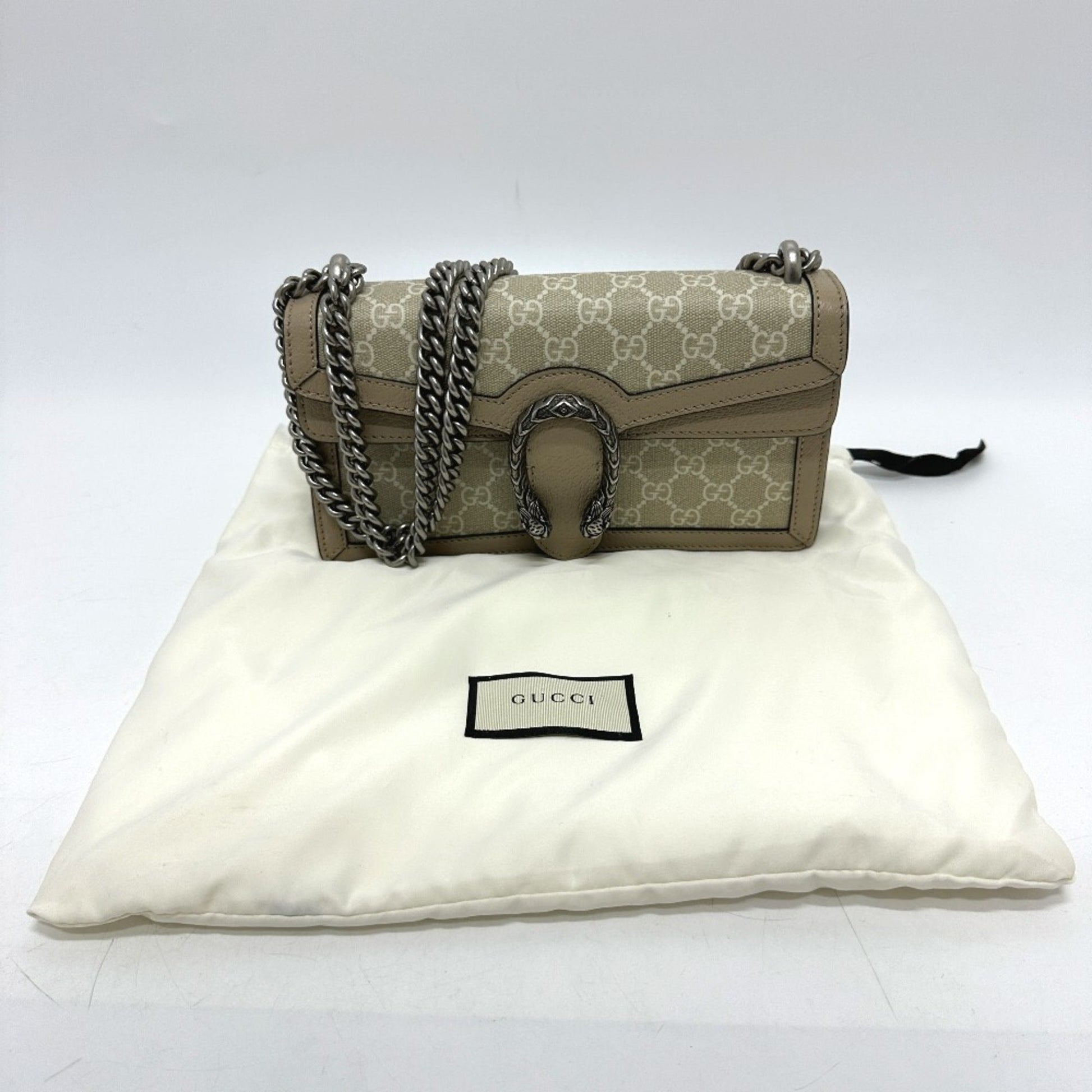 Gucci Beige Gg Supreme Shoulder Bag