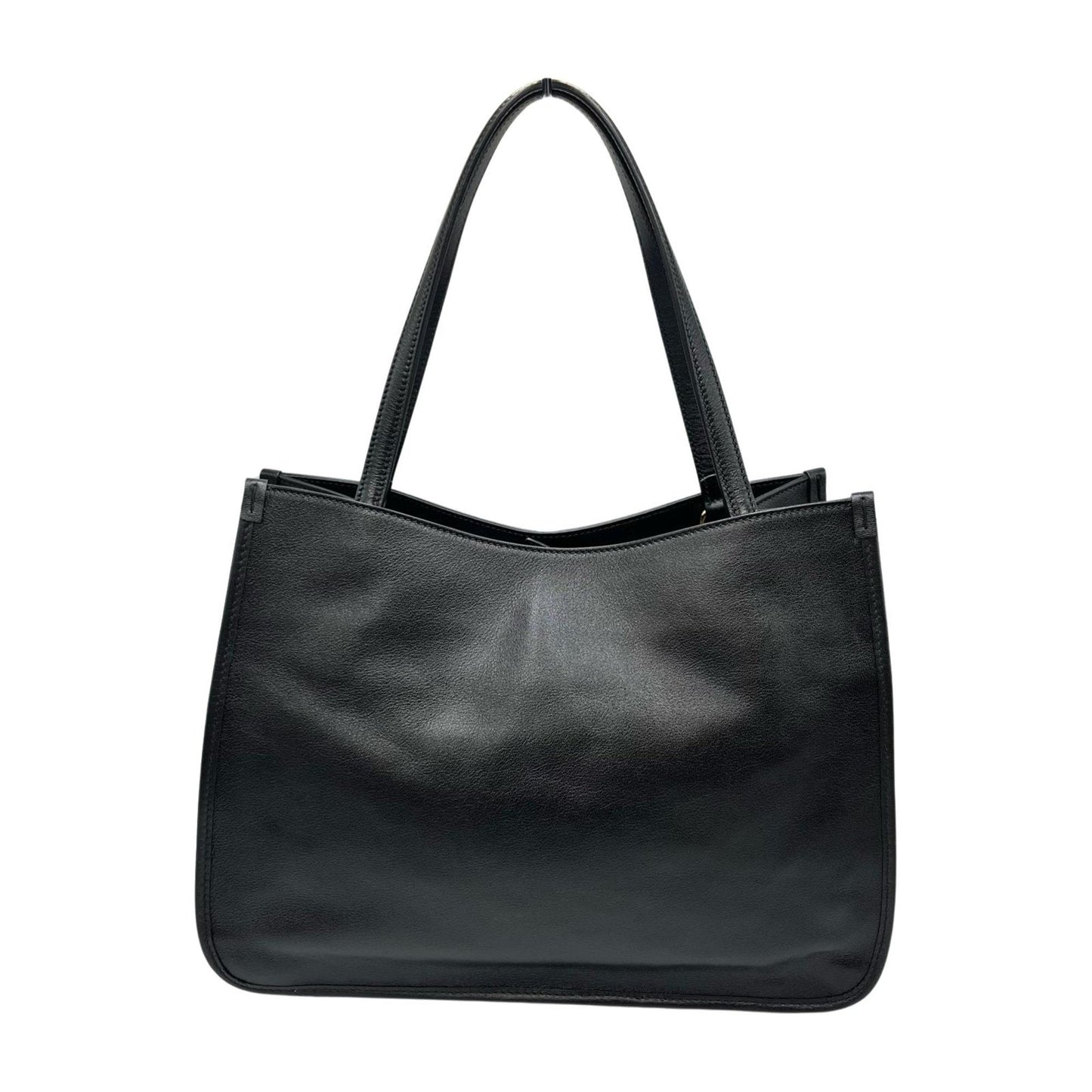 Gucci Black Leather Tote Bag