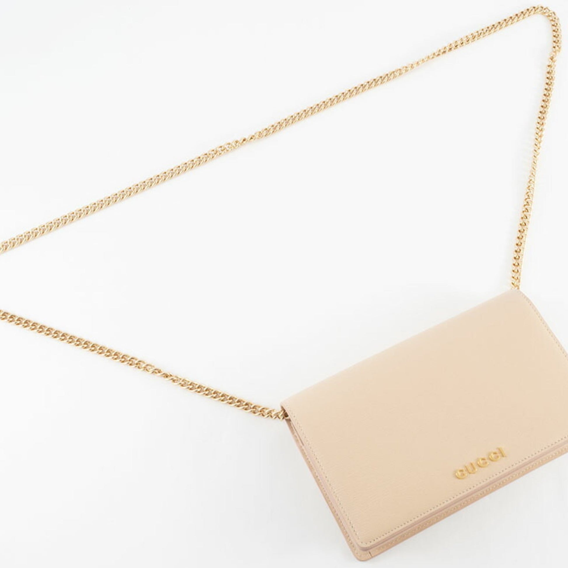 Gucci Pale Orange Leather Shoulder Bag