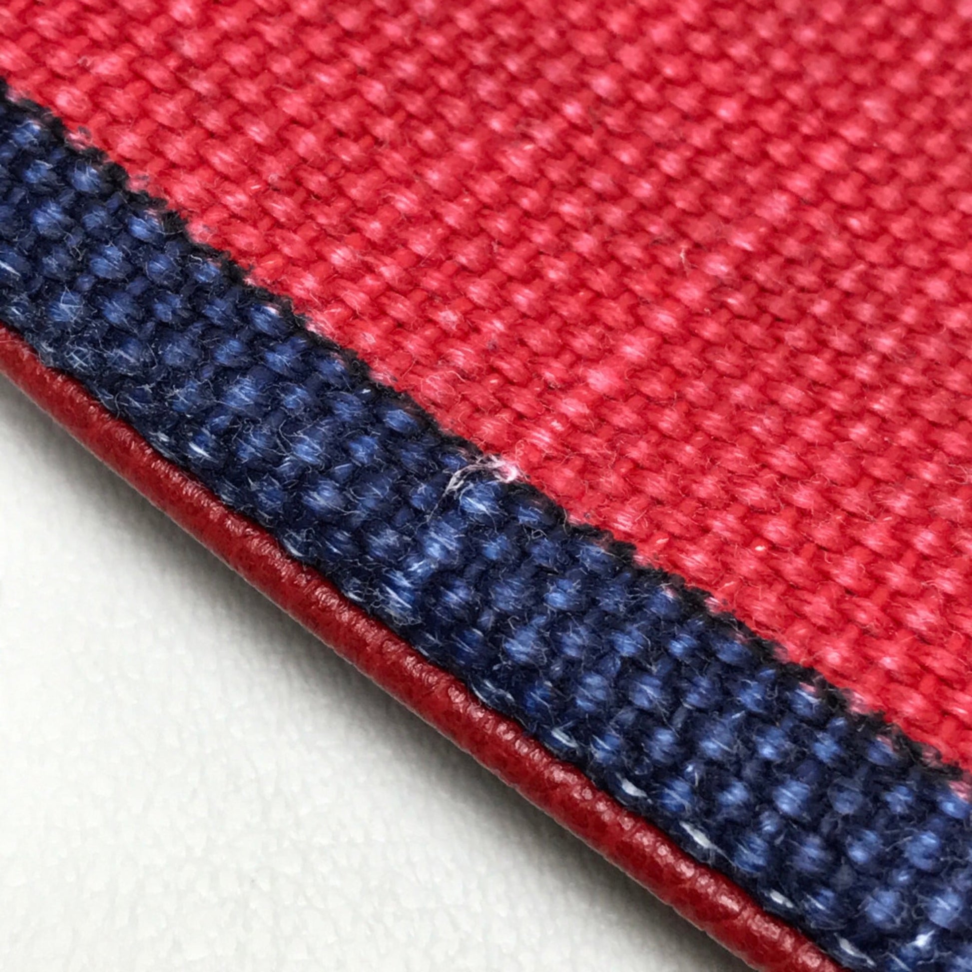 Gucci Red Color Canvas Leather Clutch Bag