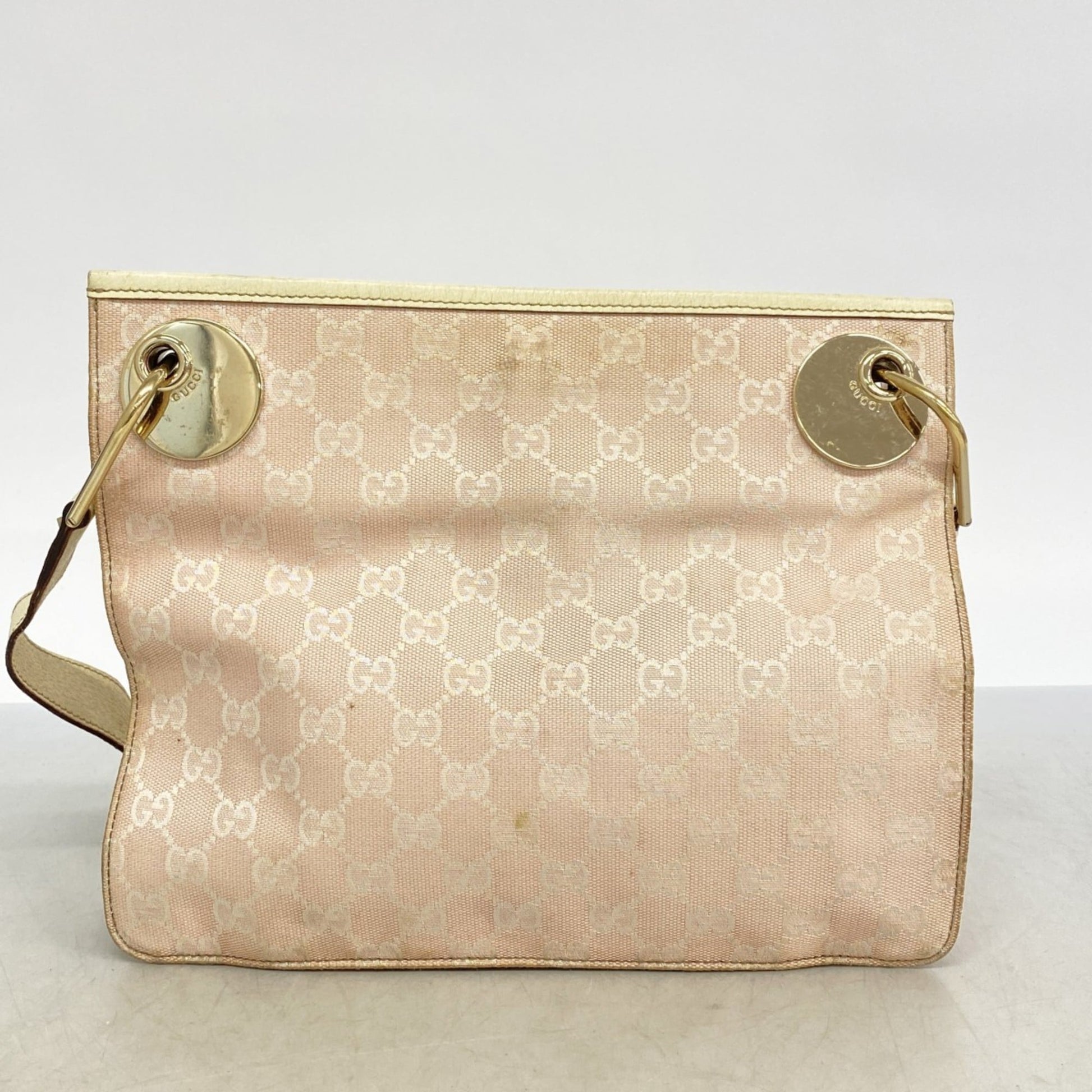 Gucci Pink Canvas Shoulder Bag