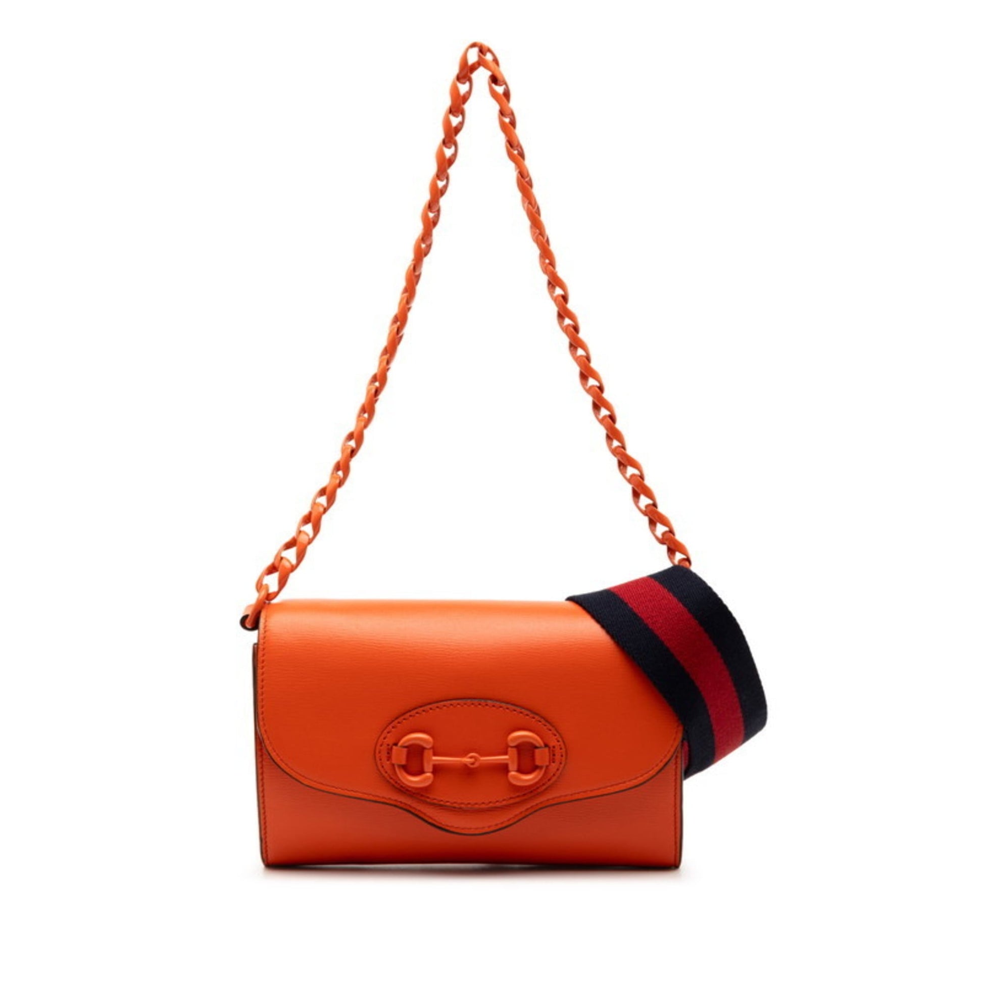 Gucci Orange Leather Shoulder Bag