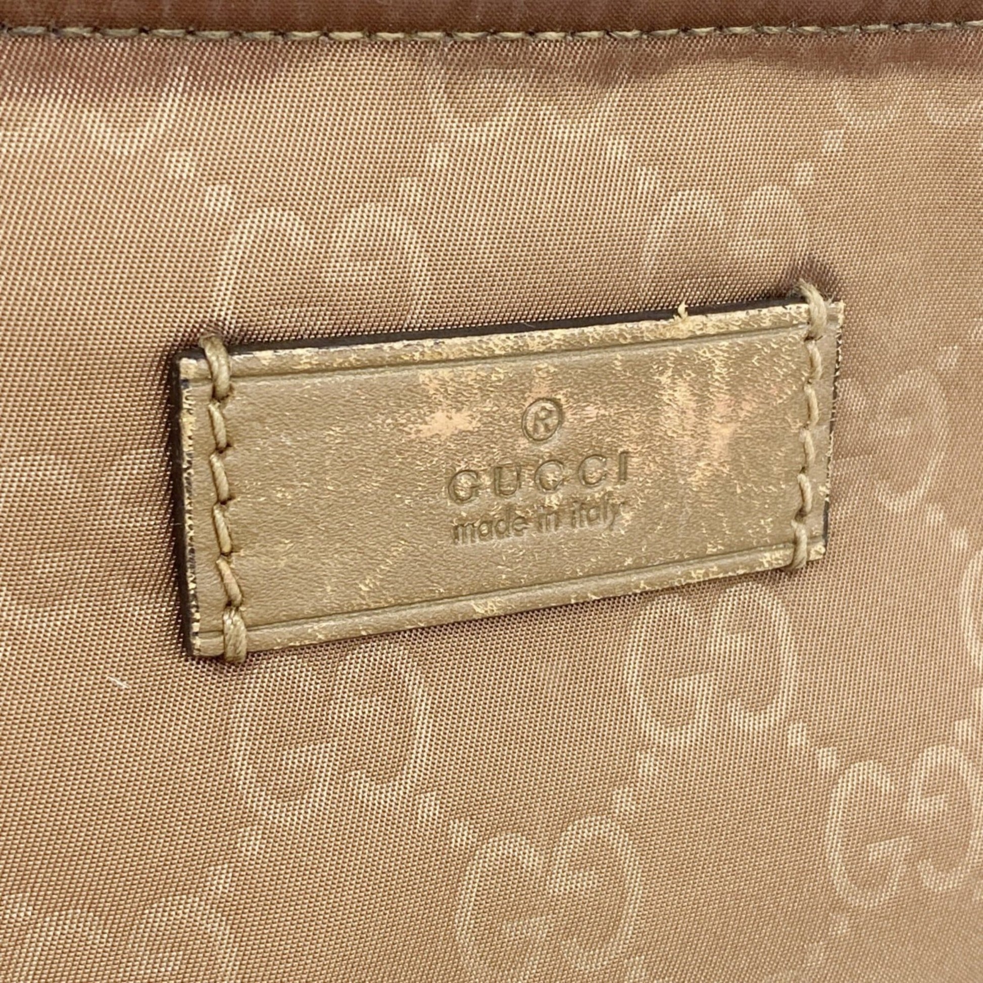 Gucci Brown Nylon Shoulder Bag