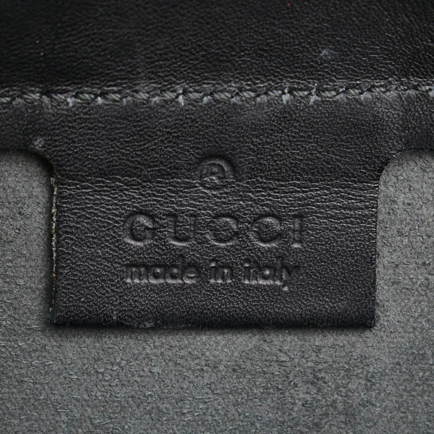 Gucci Black Leather Handbag Tote Bag
