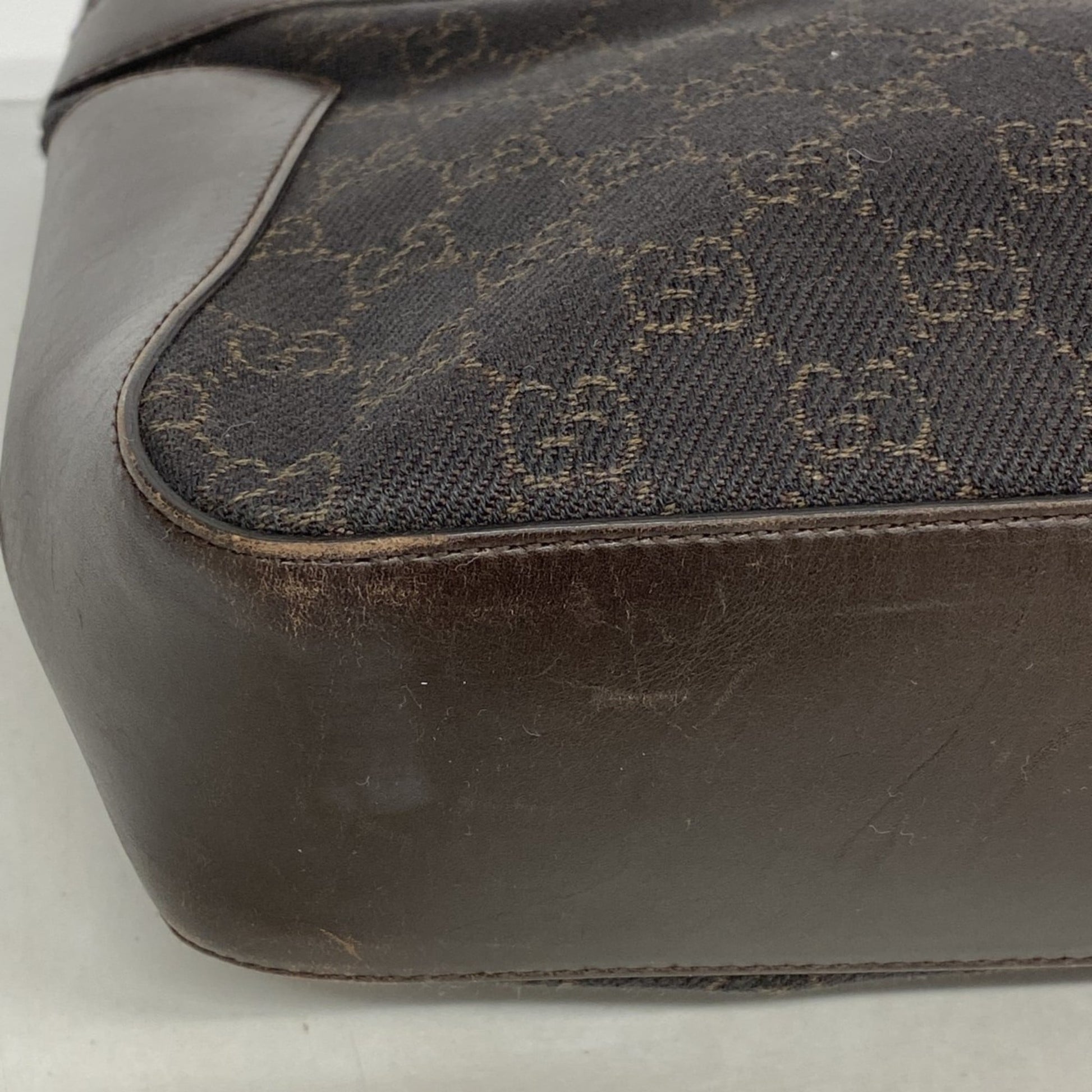 Gucci Brown Denim Tote Bag