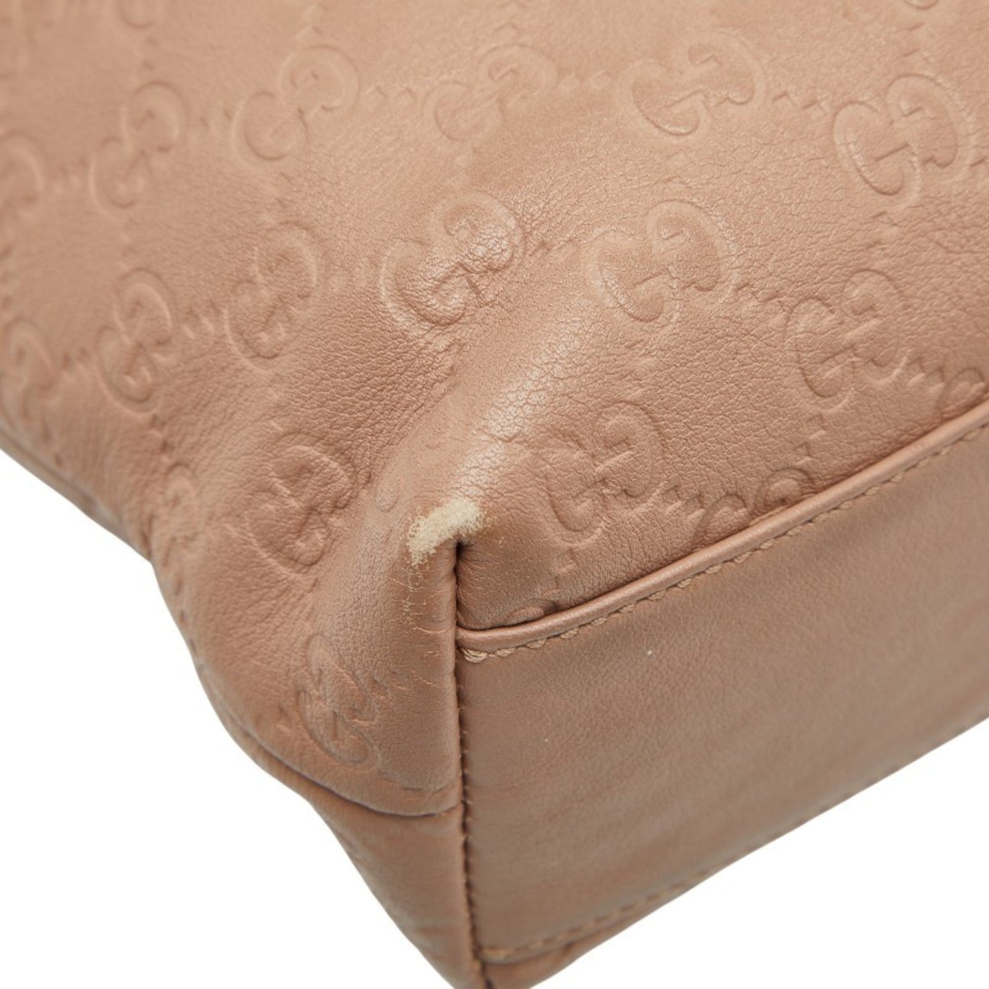 Gucci Beige Leather Handbag Tote Bag