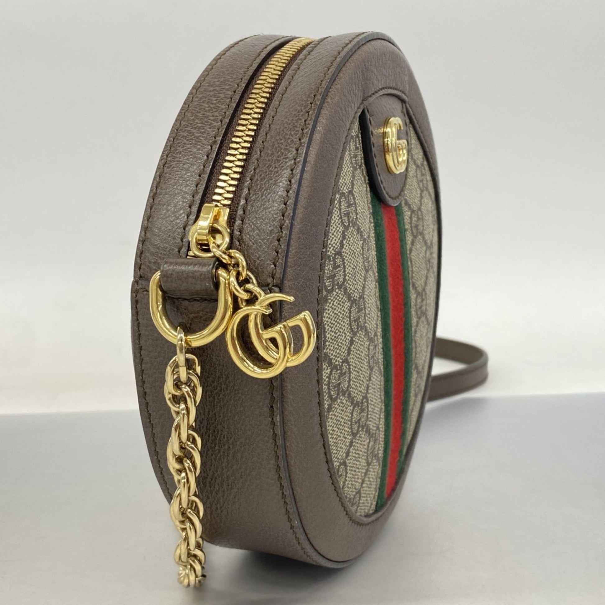 Gucci Brown Pvc Leather Shoulder Bag