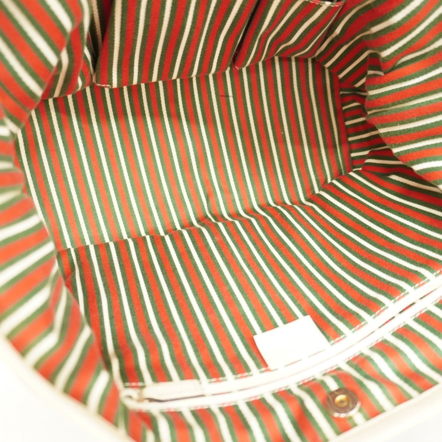 Gucci Beige Brown Canvas Tote Bag