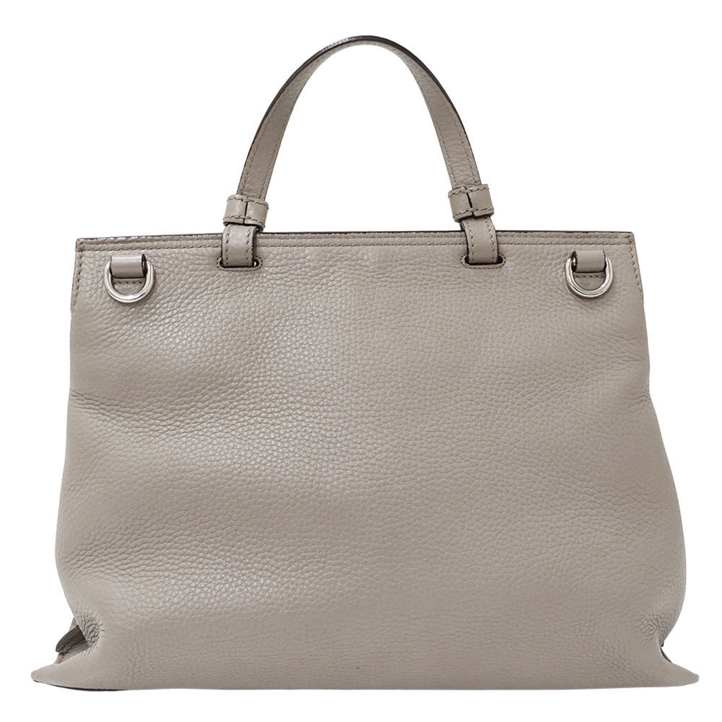 Gucci Gray Leather Handbag Shoulder Bag
