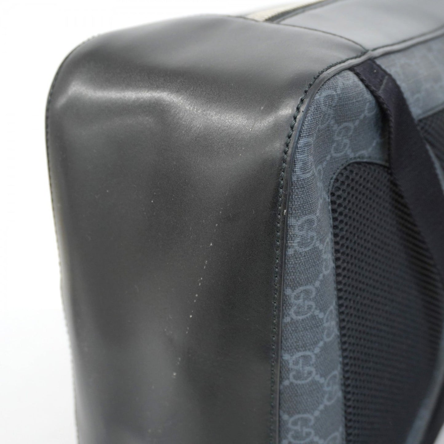 Gucci Black Gray Pvc Backpack